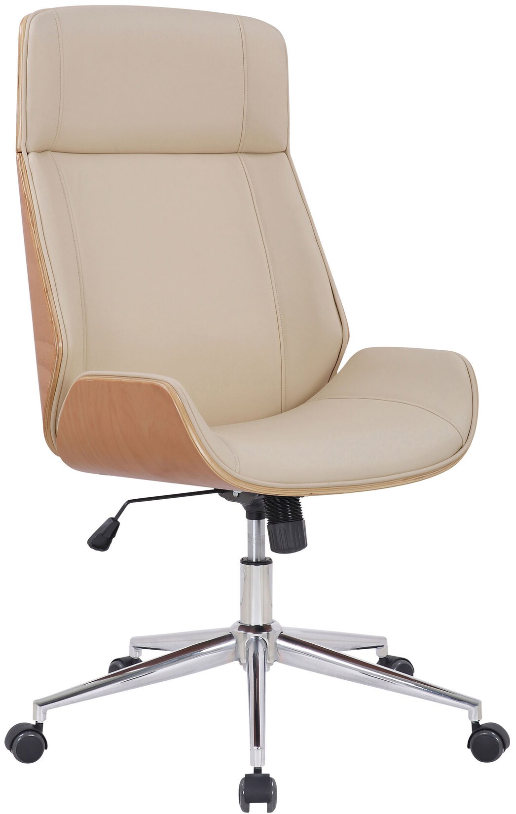 CLP Bürostuhl Varel Kunstleder Farbe: natur/creme