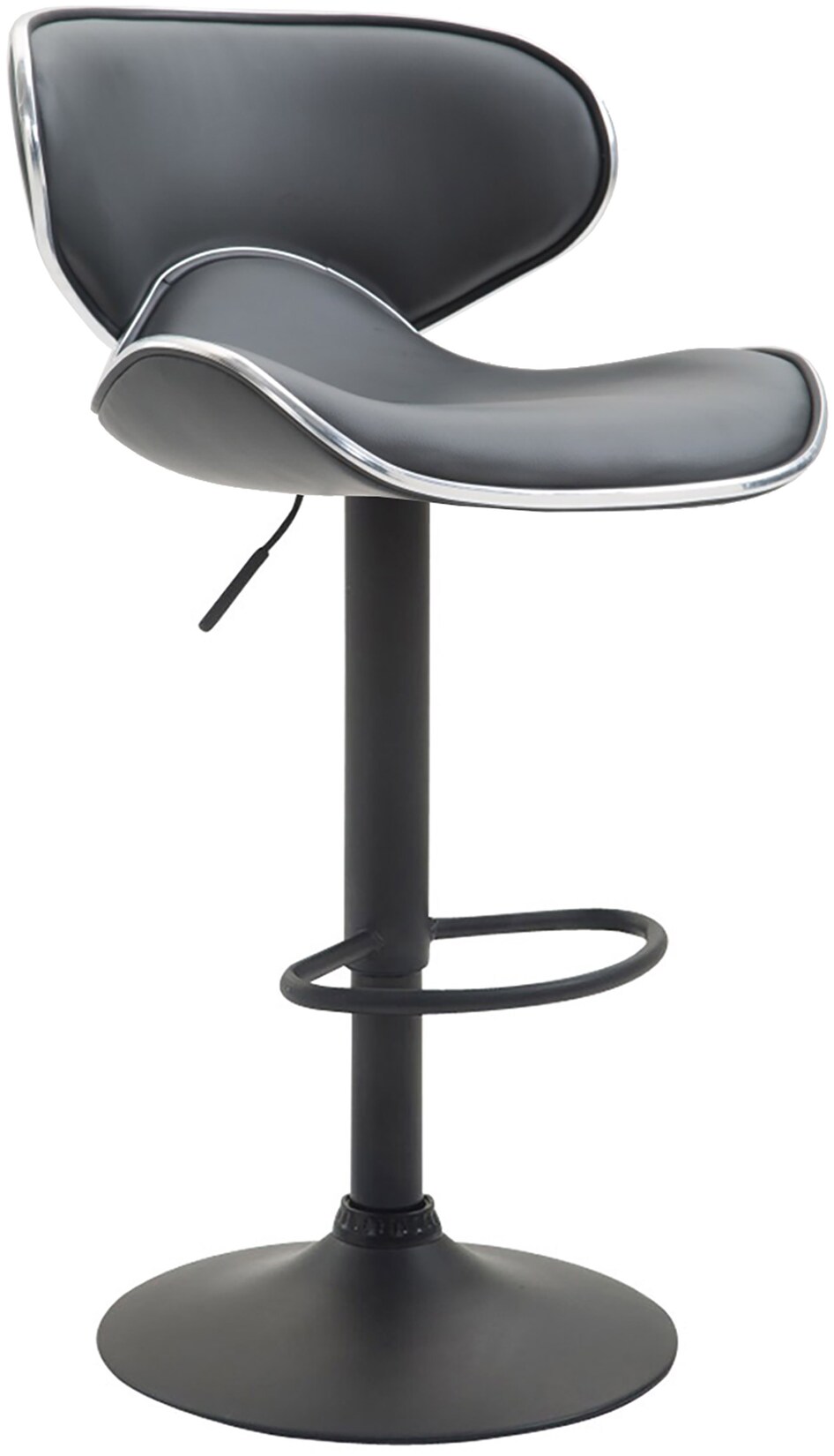 CLP Barhocker Las Vegas V2 schwarz Farbe: grau, Gestell Farbe: schwarz