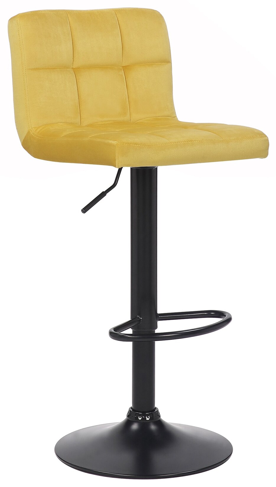 CLP Barhocker Feni Samt - Farbe: gelb