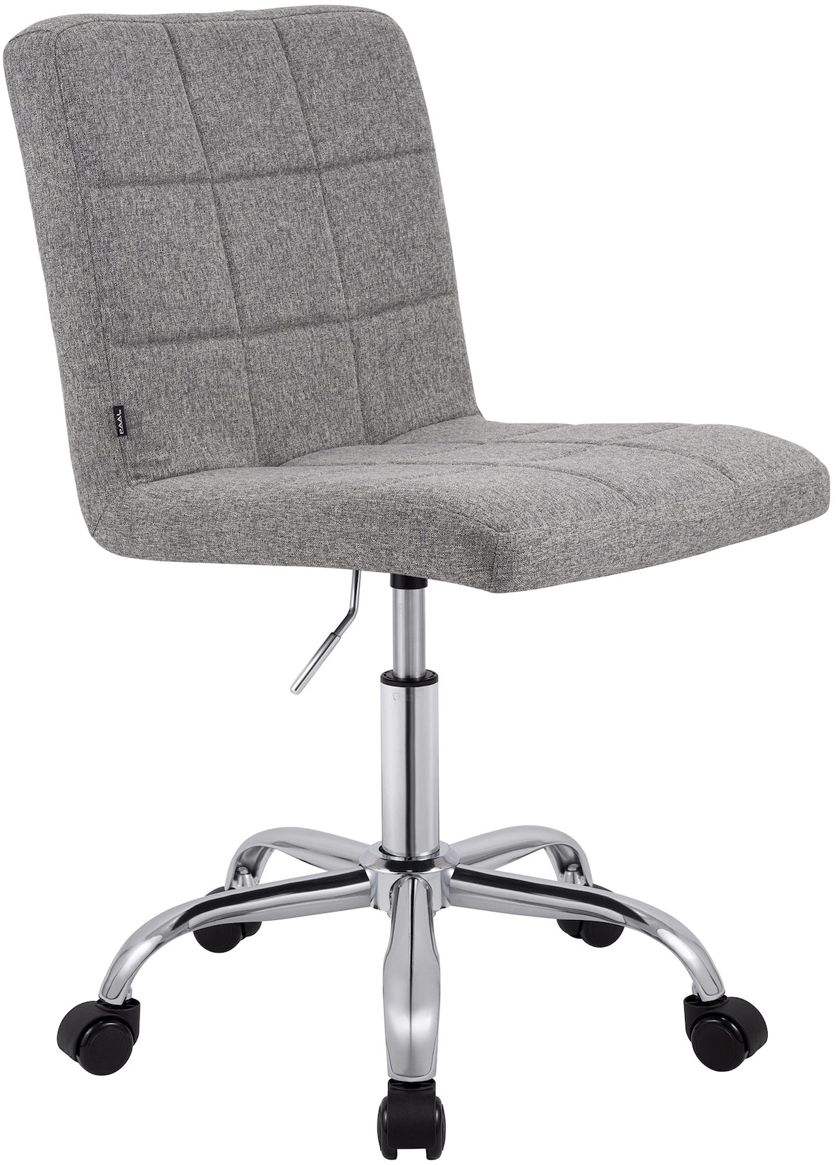 CLP Arbeitshocker höhenverstellbar mit Lehne und Rollen Darfield, Arbeitsstuhl ergonomisch 360° drehbar, Kosmetikstuhl bis 150 kg belastbar