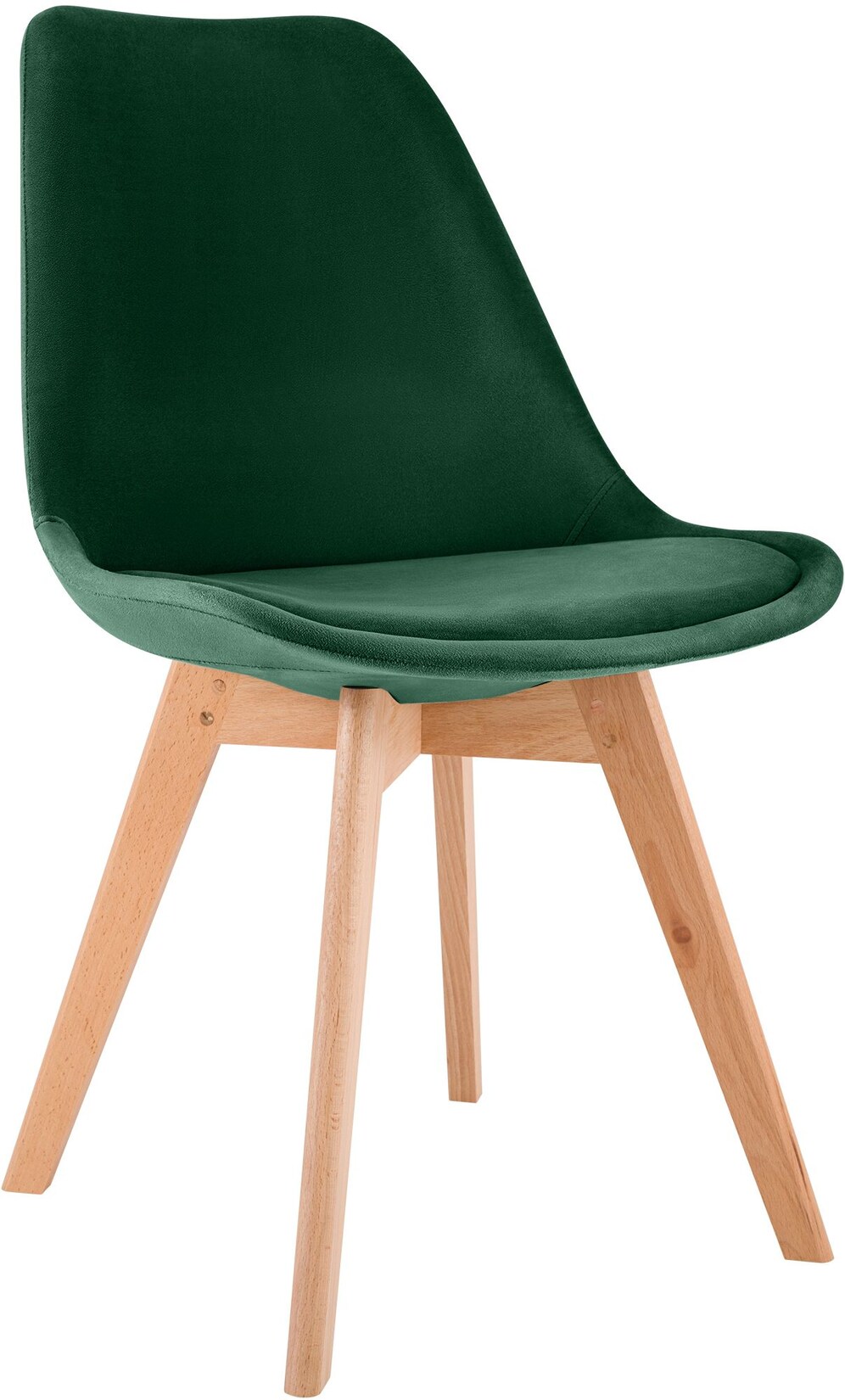 CLP Stuhl Linares Samt Farbe: grün, Material: Samt