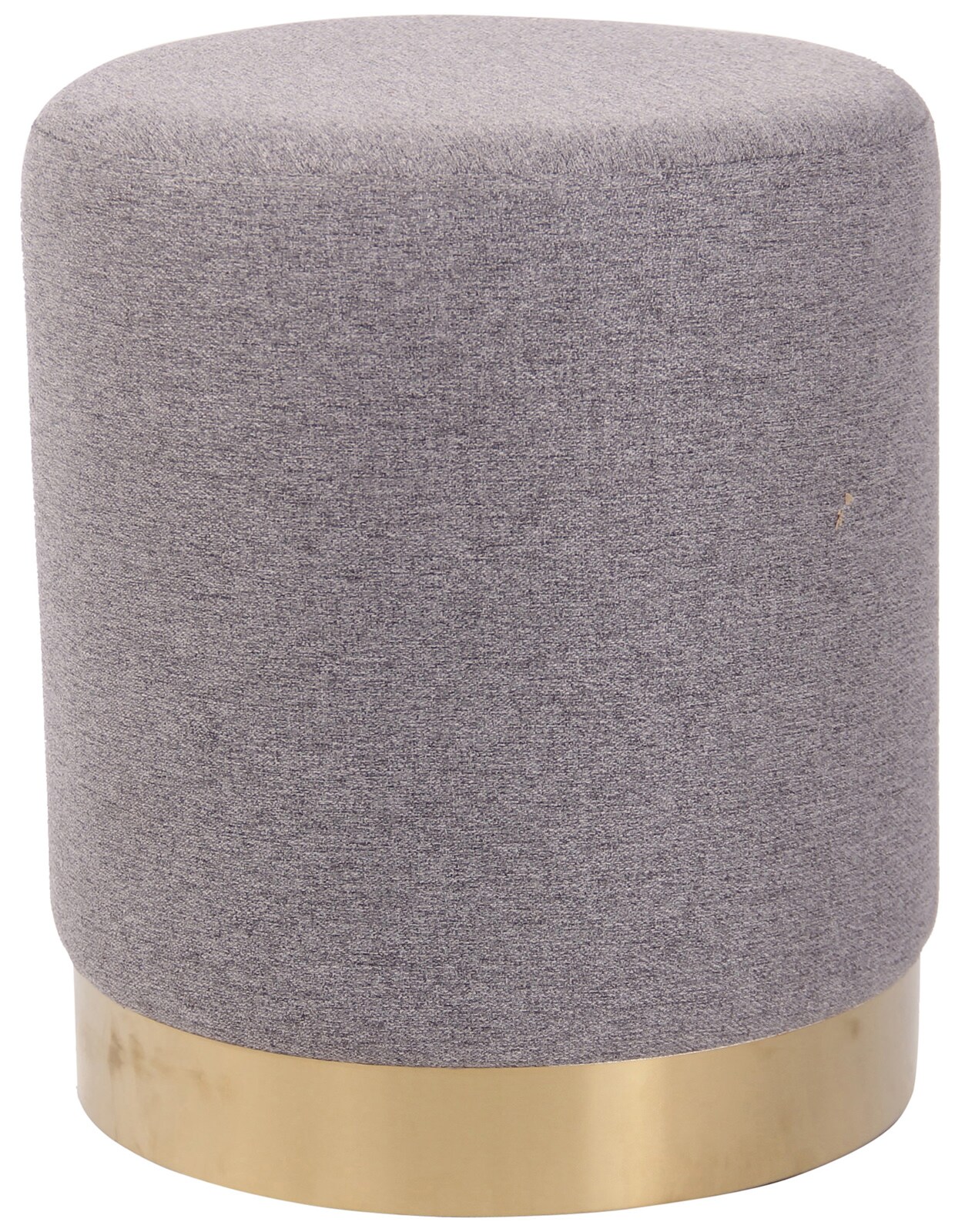 CLP Sitzhocker Nanning I Stoff I Samt I Polsterhocker Rund I Runder Hocker Gepolstert 