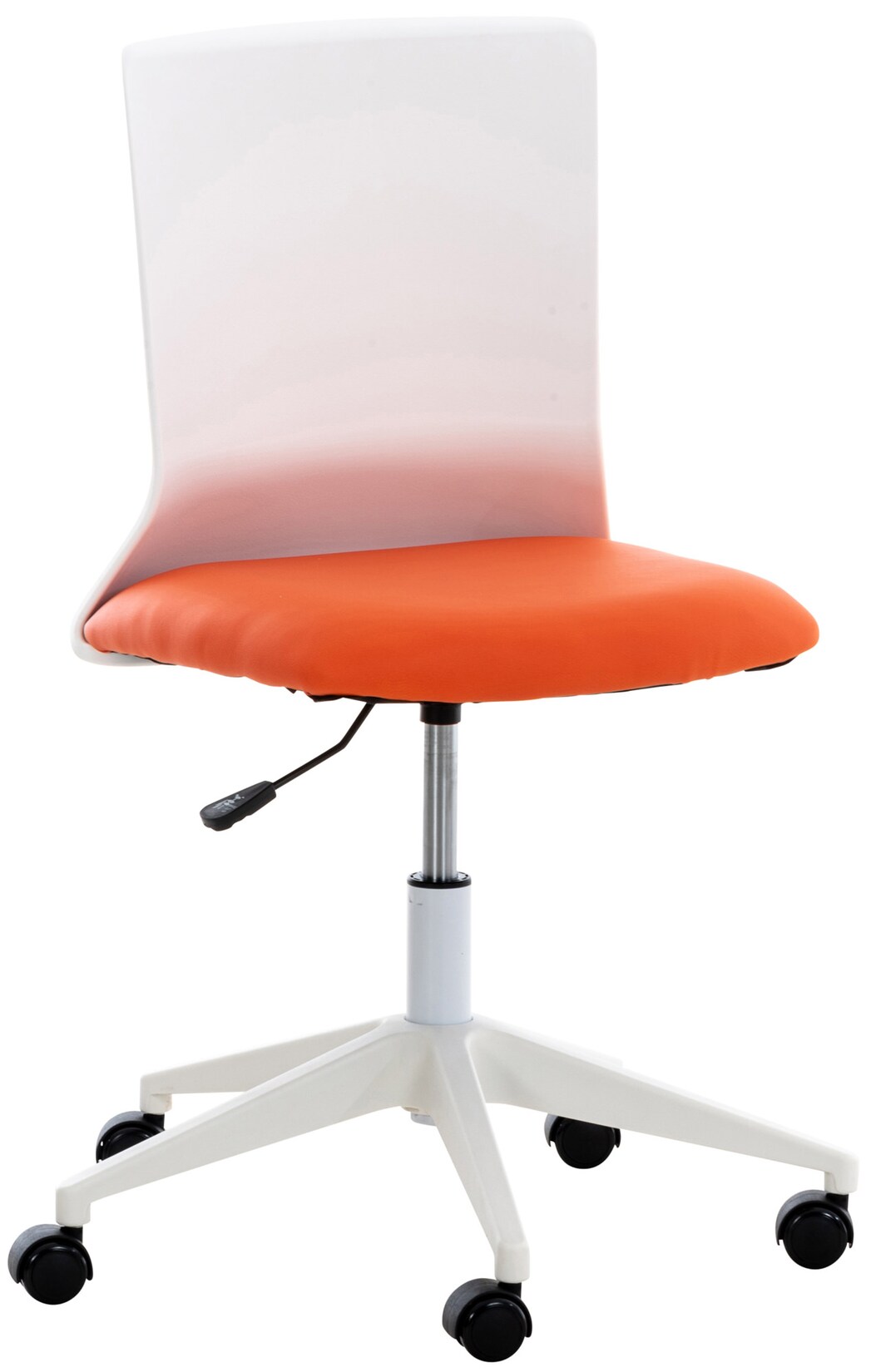 CLP Bürostuhl Apolda Kunstleder Farbe: orange, Material: Kunstleder