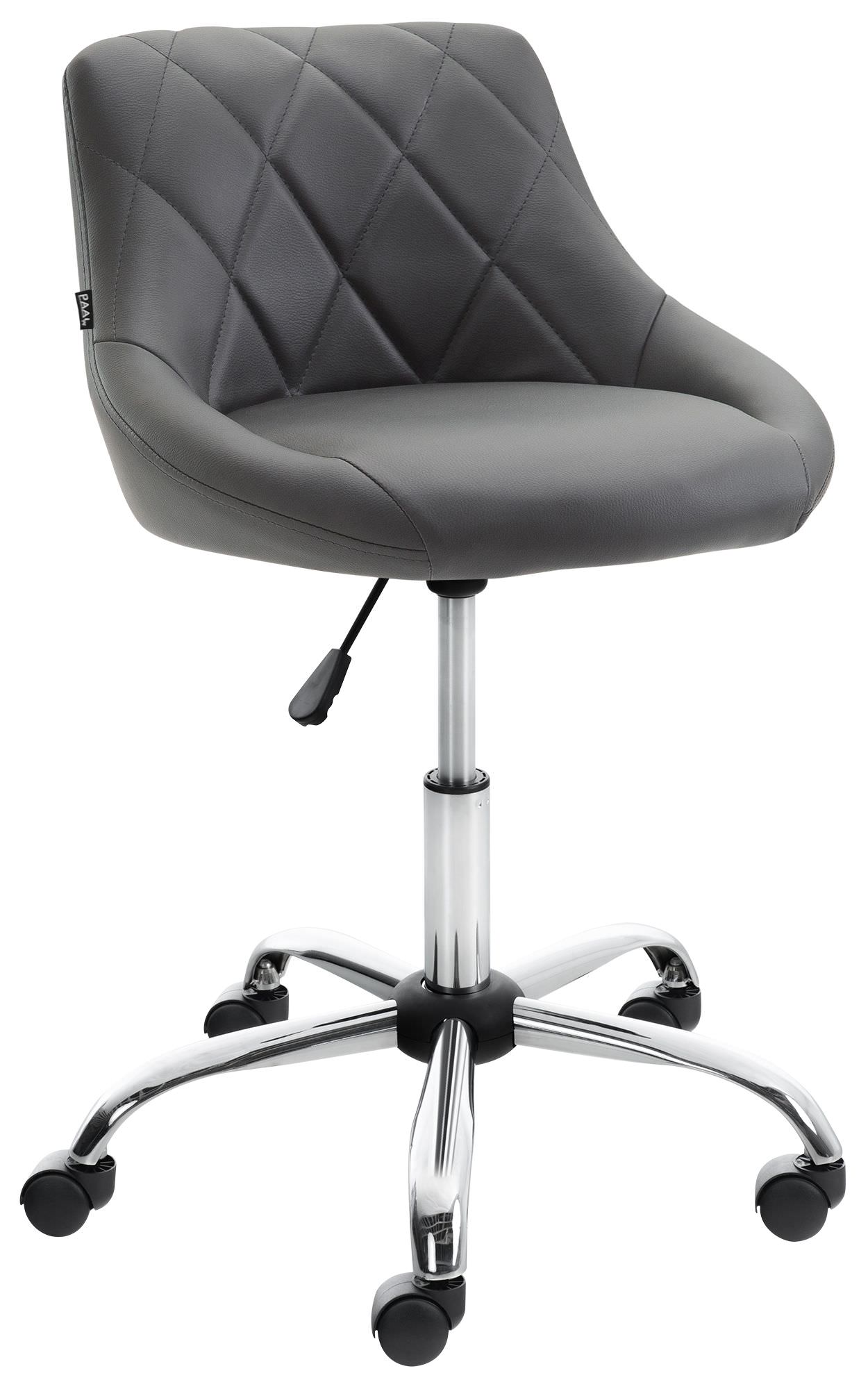 CLP Arbeitshocker Lazio I Kunstleder Oder Stoff I H&ouml;henverstellbarer Arbeitsstuhl I Rollbar 