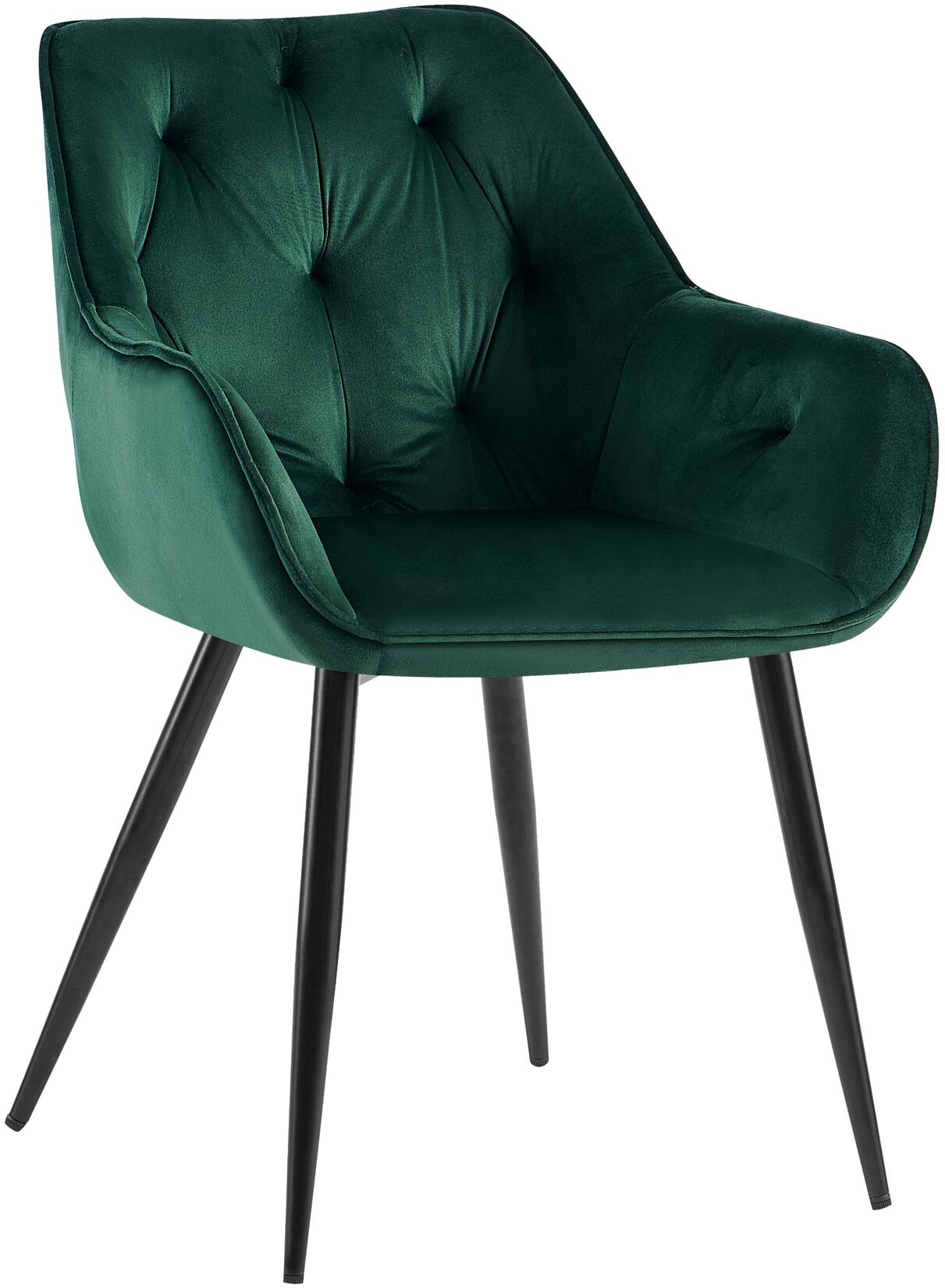 CLP Besucherstuhl Cassis Samt Farbe: grün, Material: Samt
