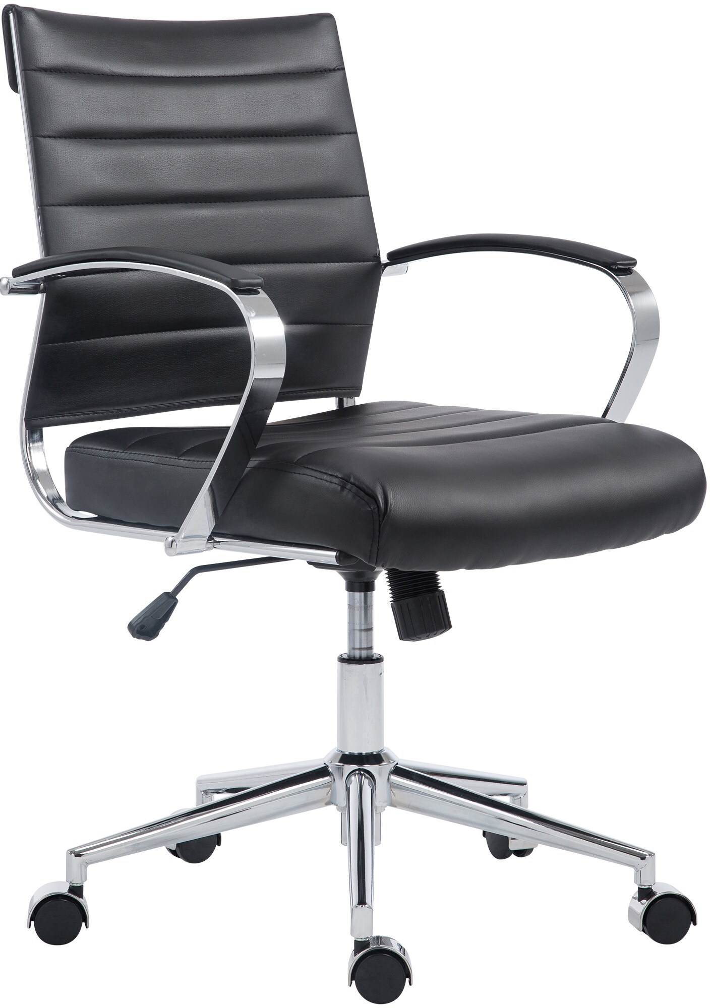CLP Drehstuhl Oakland I Chefsessel Mit Stufenloser Sitzh&ouml;henverstellung I B&uuml;rosessel Mit Leichtlaufrollen 
