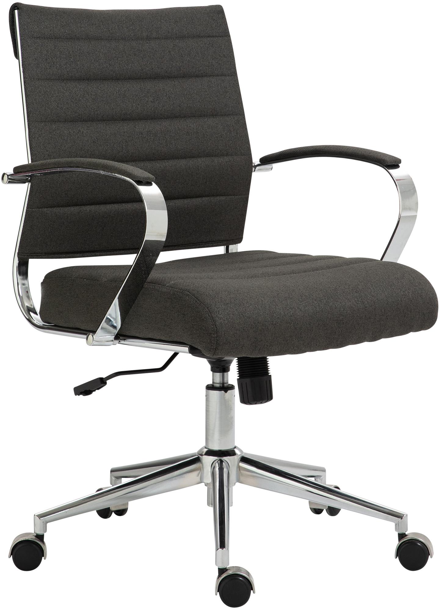 CLP Drehstuhl Oakland I Chefsessel Mit Stufenloser Sitzh&ouml;henverstellung I B&uuml;rosessel Mit Leichtlaufrollen 