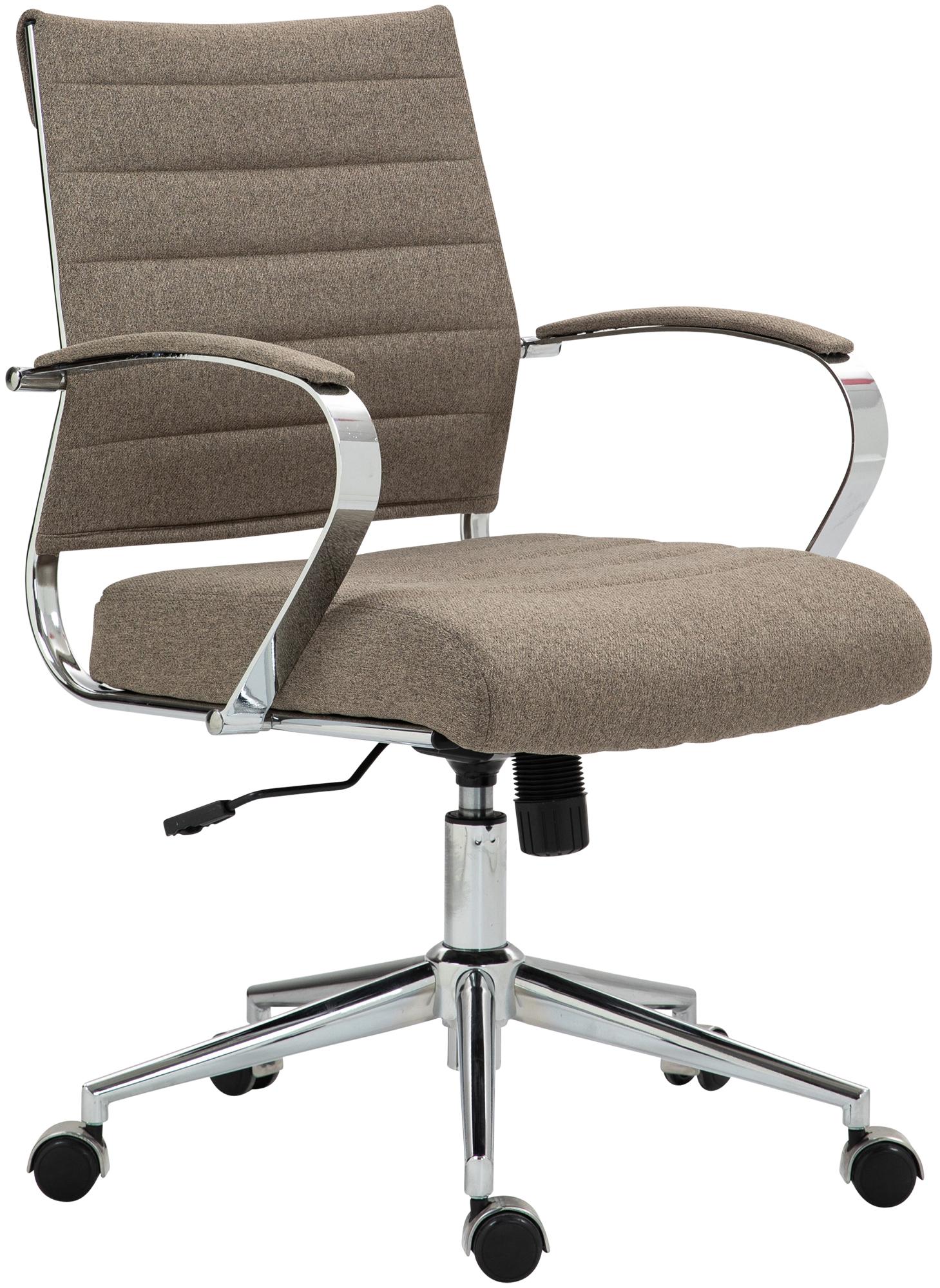 CLP Drehstuhl Oakland I Chefsessel Mit Stufenloser Sitzh&ouml;henverstellung I B&uuml;rosessel Mit Leichtlaufrollen 