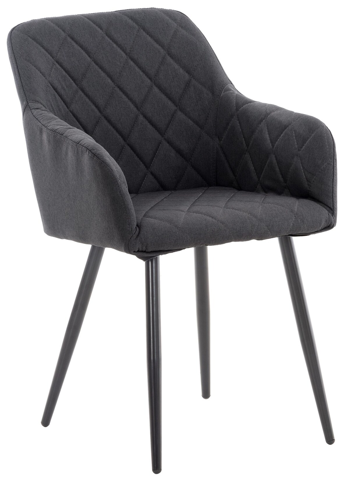 CLP Esszimmerstuhl Shila Stoff Farbe: schwarz, Material: Stoff