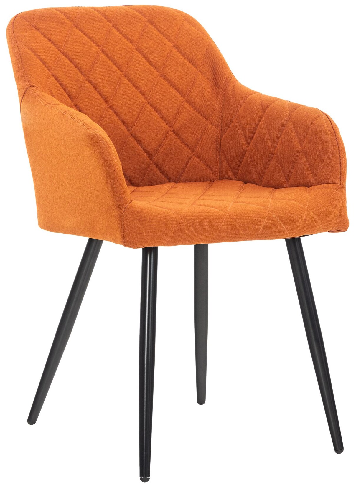 CLP Esszimmerstuhl Shila Stoff Farbe: orange, Material: Stoff