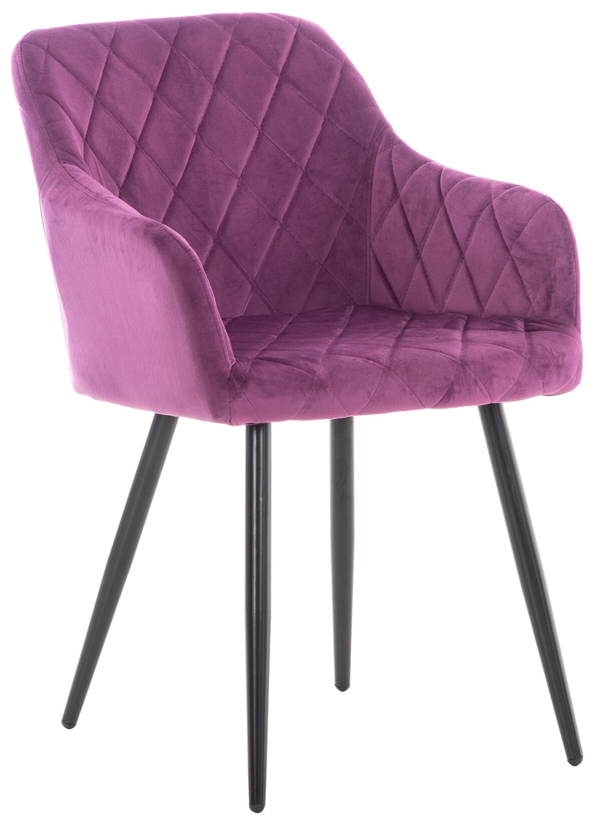 CLP Esszimmerstuhl Shila Samt Farbe: lila, Material: Samt