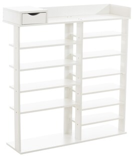 CLP Schuhregal Kristina Mit Vielen Ablageflächen I Dekorativer Schuhschrank I Schuhständer Aus MDF 