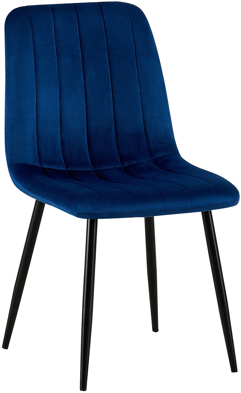 CLP Stuhl Dijon Samt Farbe: blau, Material: Samt
