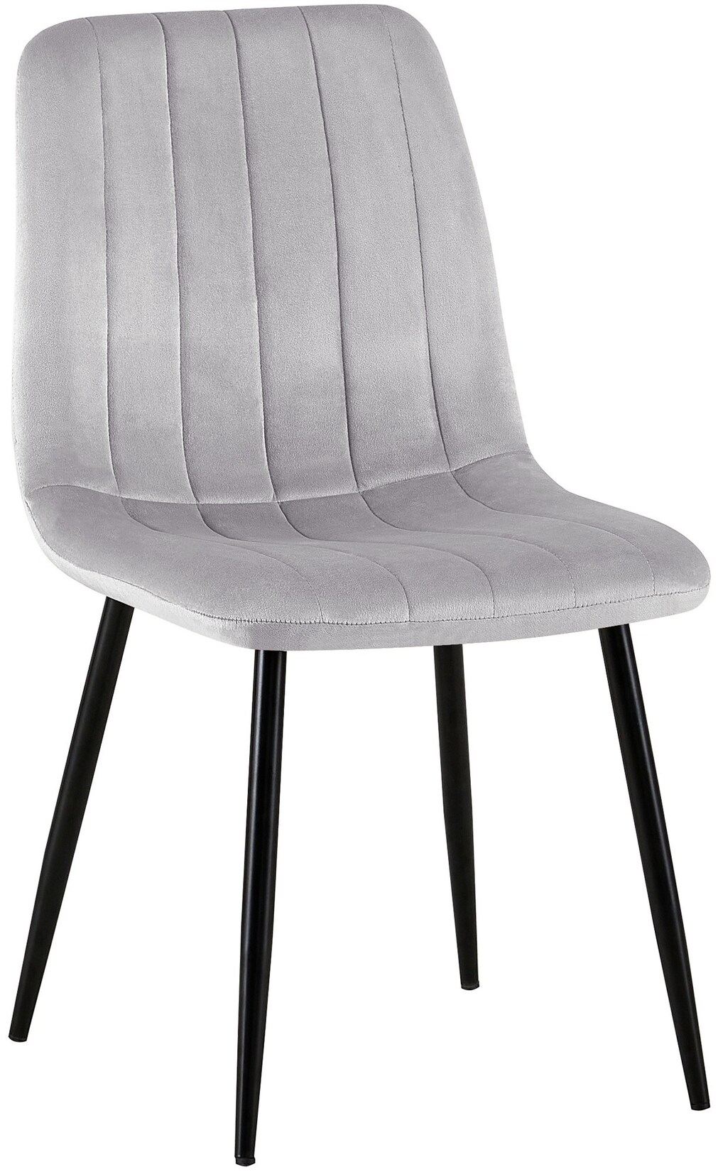 CLP Stuhl Dijon Samt Farbe: grau, Material: Samt