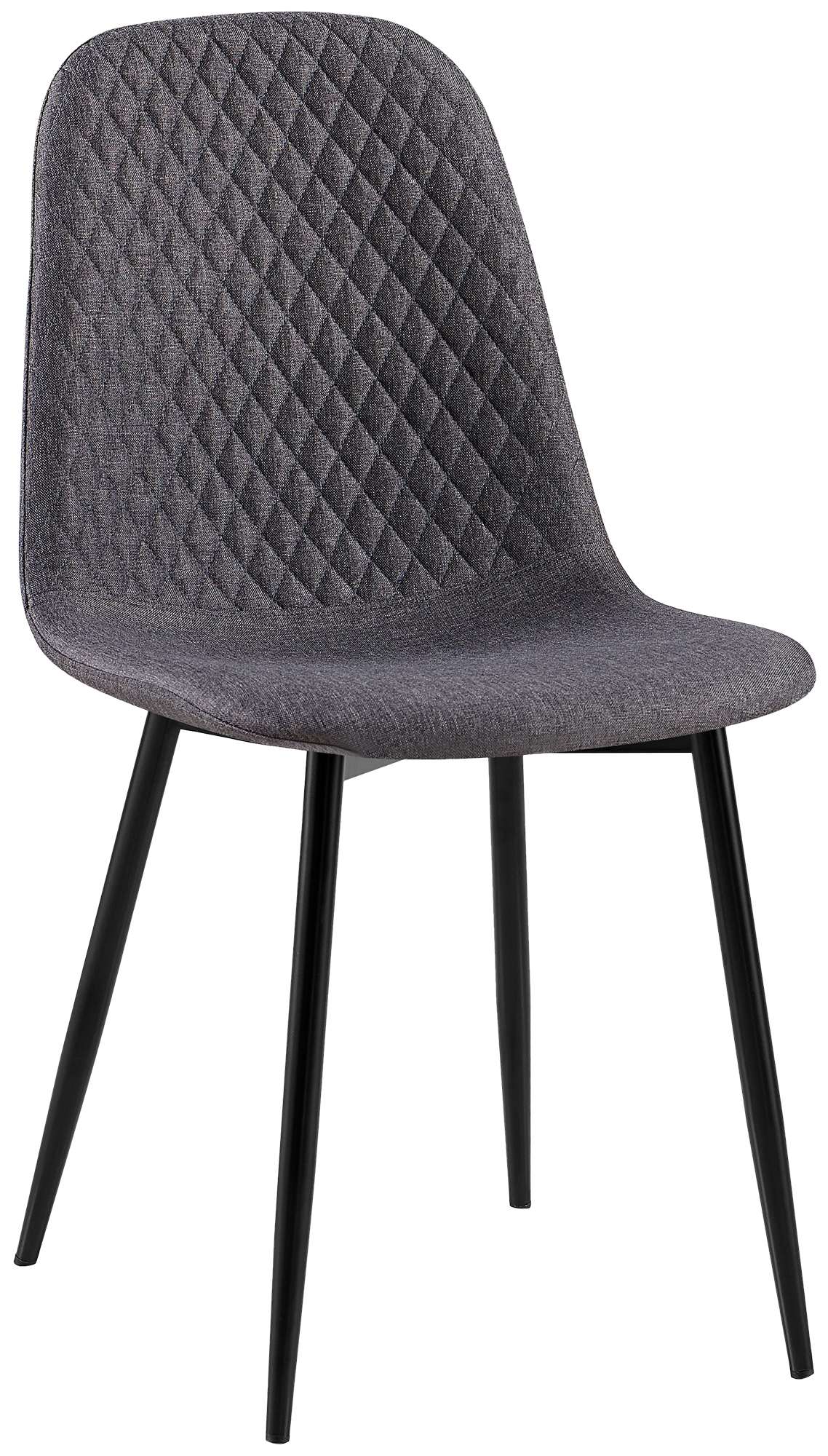 CLP Esszimmerstuhl Giverny gepolstert Samt, Stoffstuhl mit Ziern&auml;hten und Bodenschonern, Sessel belastbar bis 150 kg 