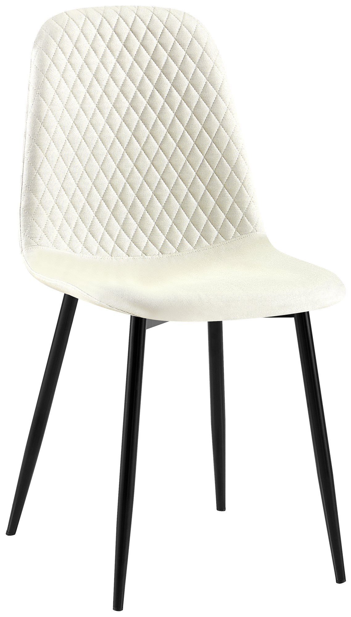 CLP Esszimmerstuhl Giverny gepolstert Samt, Stoffstuhl mit Ziern&auml;hten und Bodenschonern, Sessel belastbar bis 150 kg 