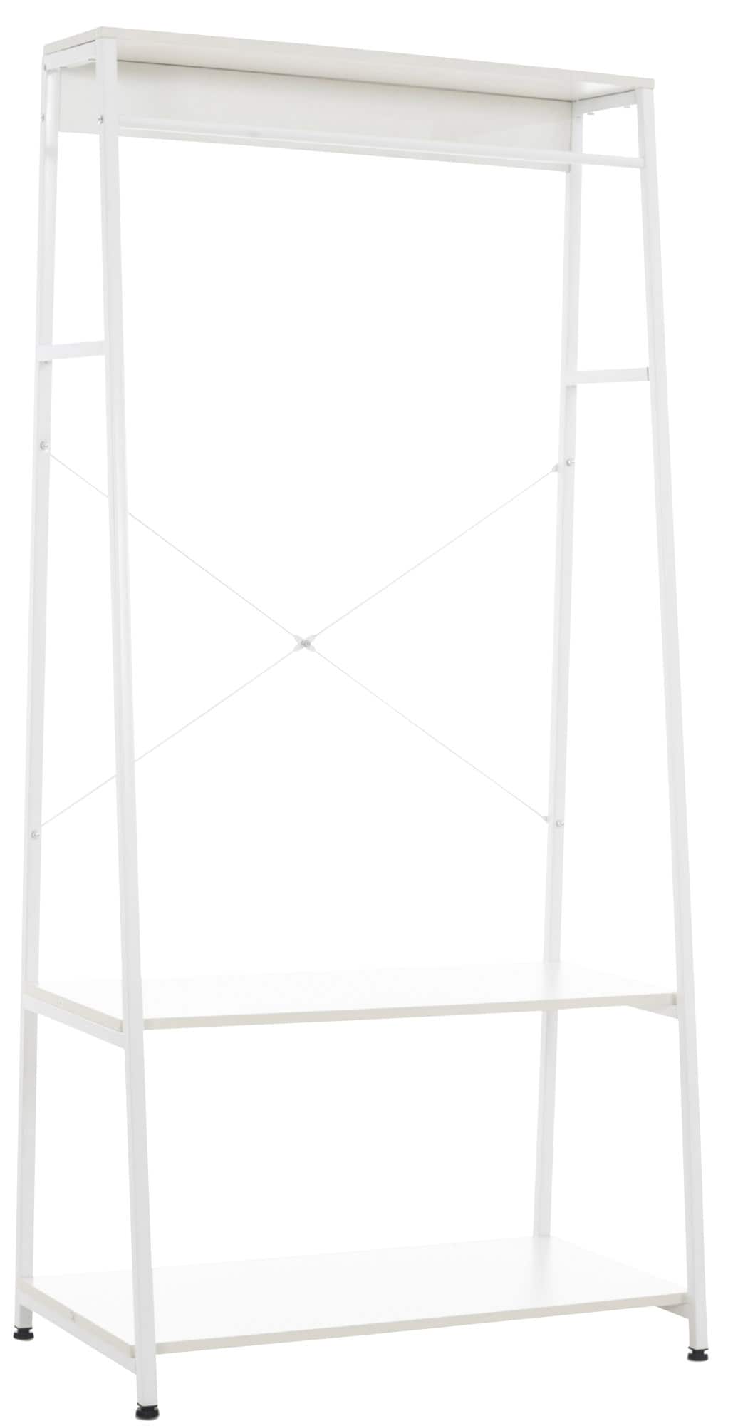 CLP Kleiderst&auml;nder Luton Mit Metallgestell Und Drei Ablagefl&auml;chen I Dekoratives Regal I Garderobe I Standregal 