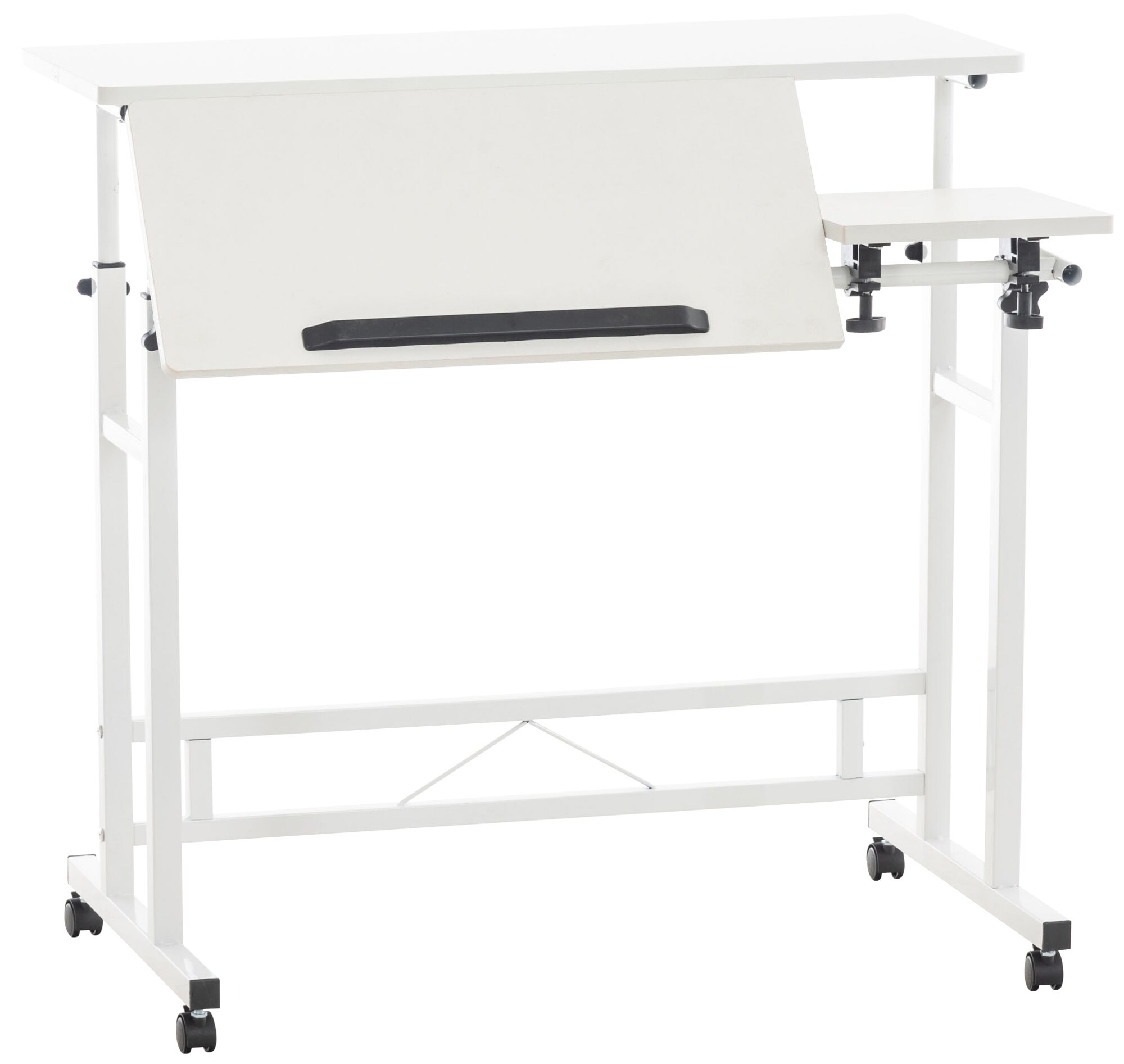 CLP Schreibtisch Telford I Neigbarer Computertisch Aus Metall I Laptoptisch Im Industrial Look 