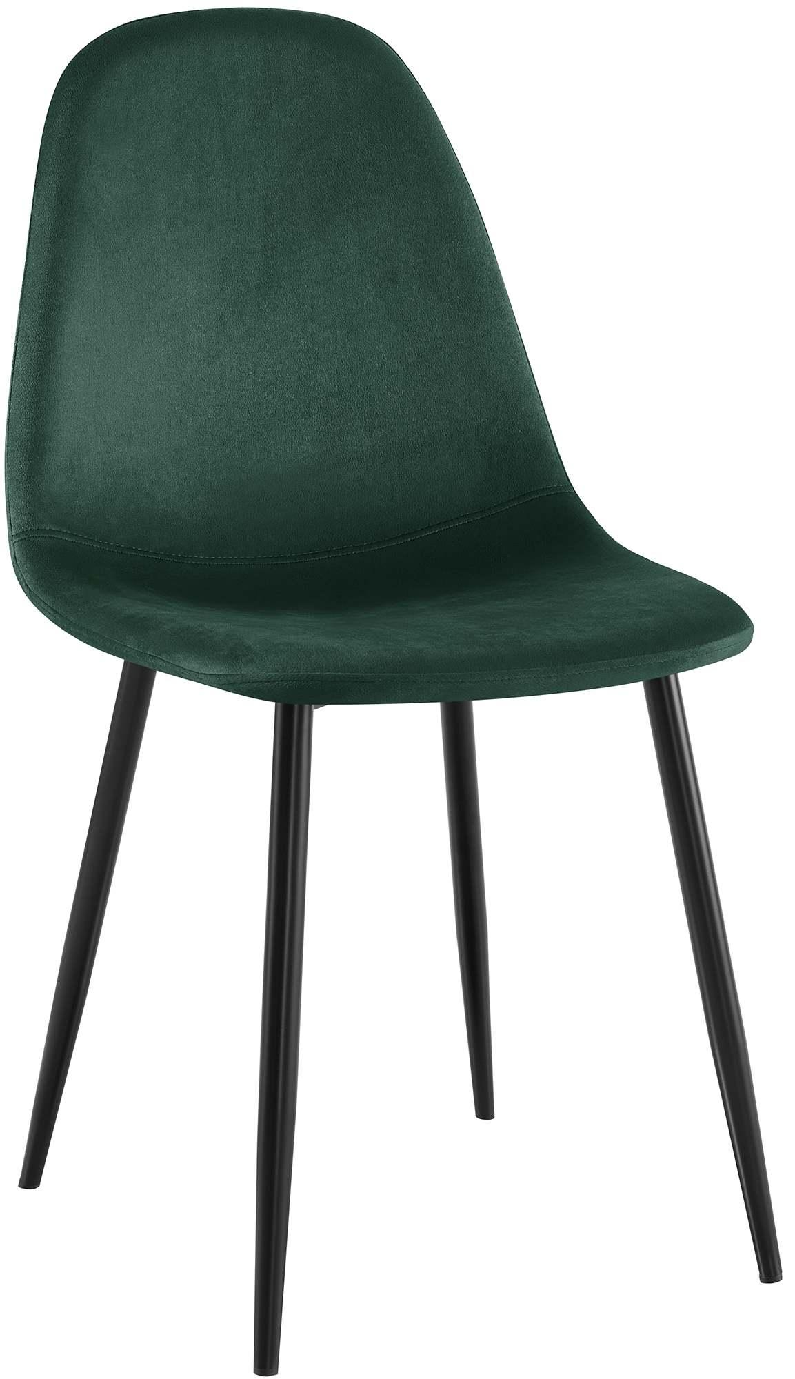 CLP Esszimmerstuhl gepolstert Napier, K&uuml;chenstuhl mit R&uuml;ckenlehne und schwarzem Metallgestell, Polsterstuhl Esszimmer bis 150 kg belastbar 