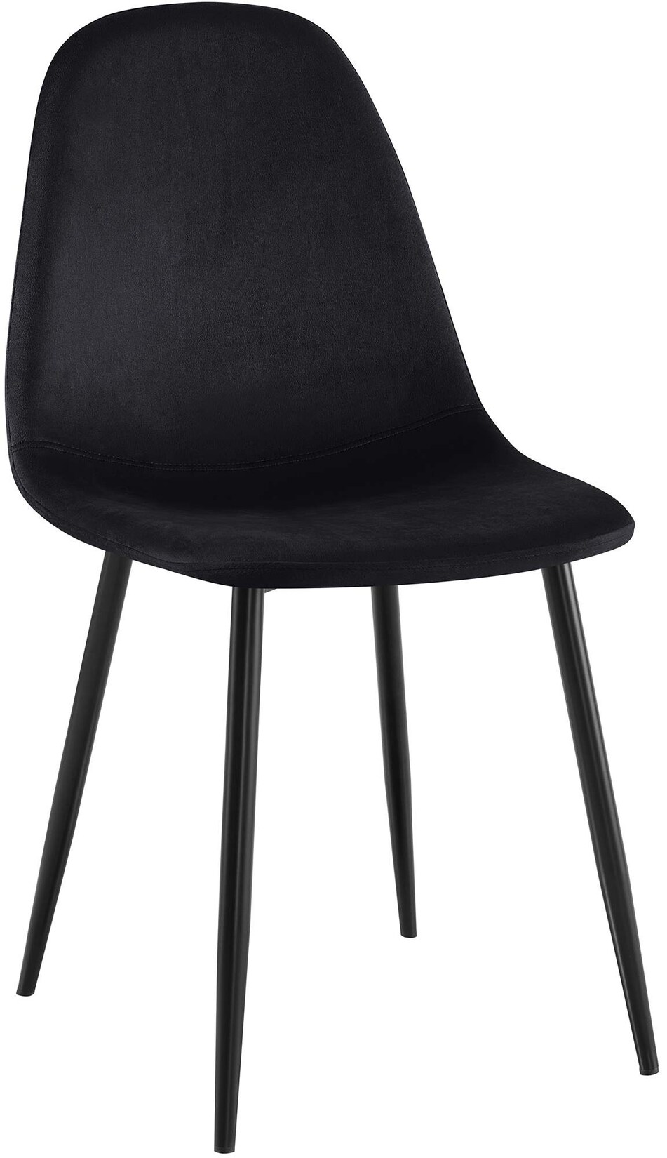 CLP Esszimmerstuhl Napier Samt Farbe: schwarz, Material: Samt