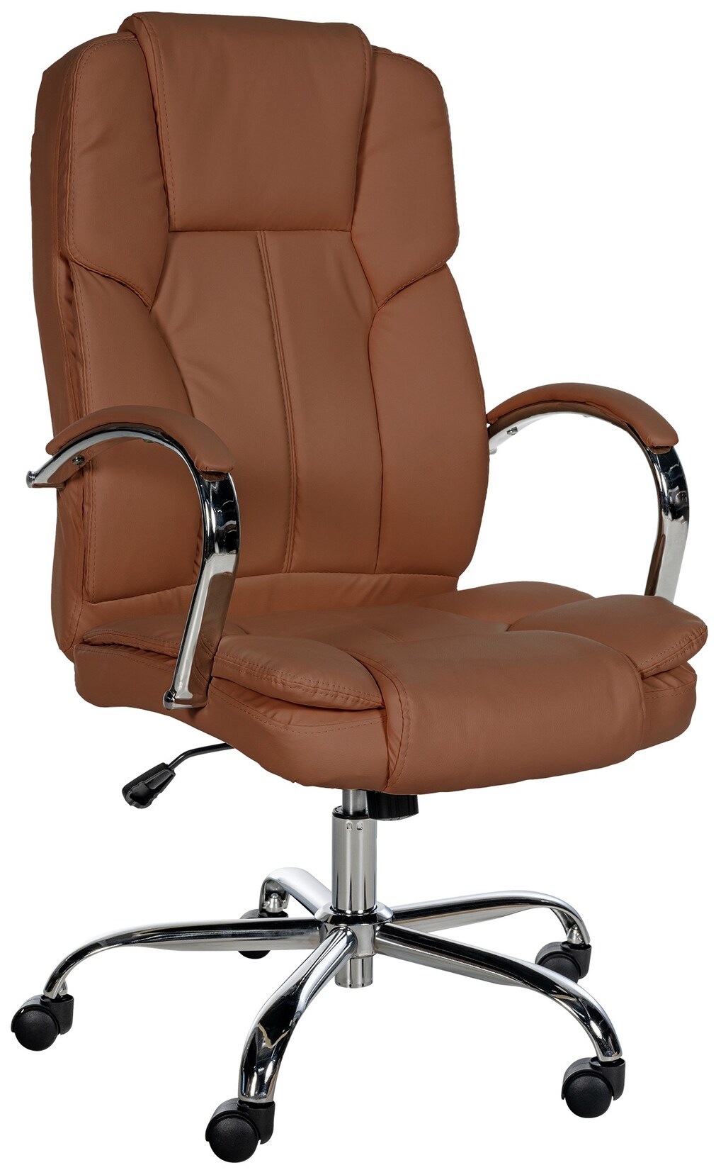 CLP Ergonomischer Bürostuhl BIG Xanthos I XXL Komfort Mit Wippfunktion Und Armlehnen I Verstellbar Mit Kunstleder-Bezug, Belastbar bis 210 …