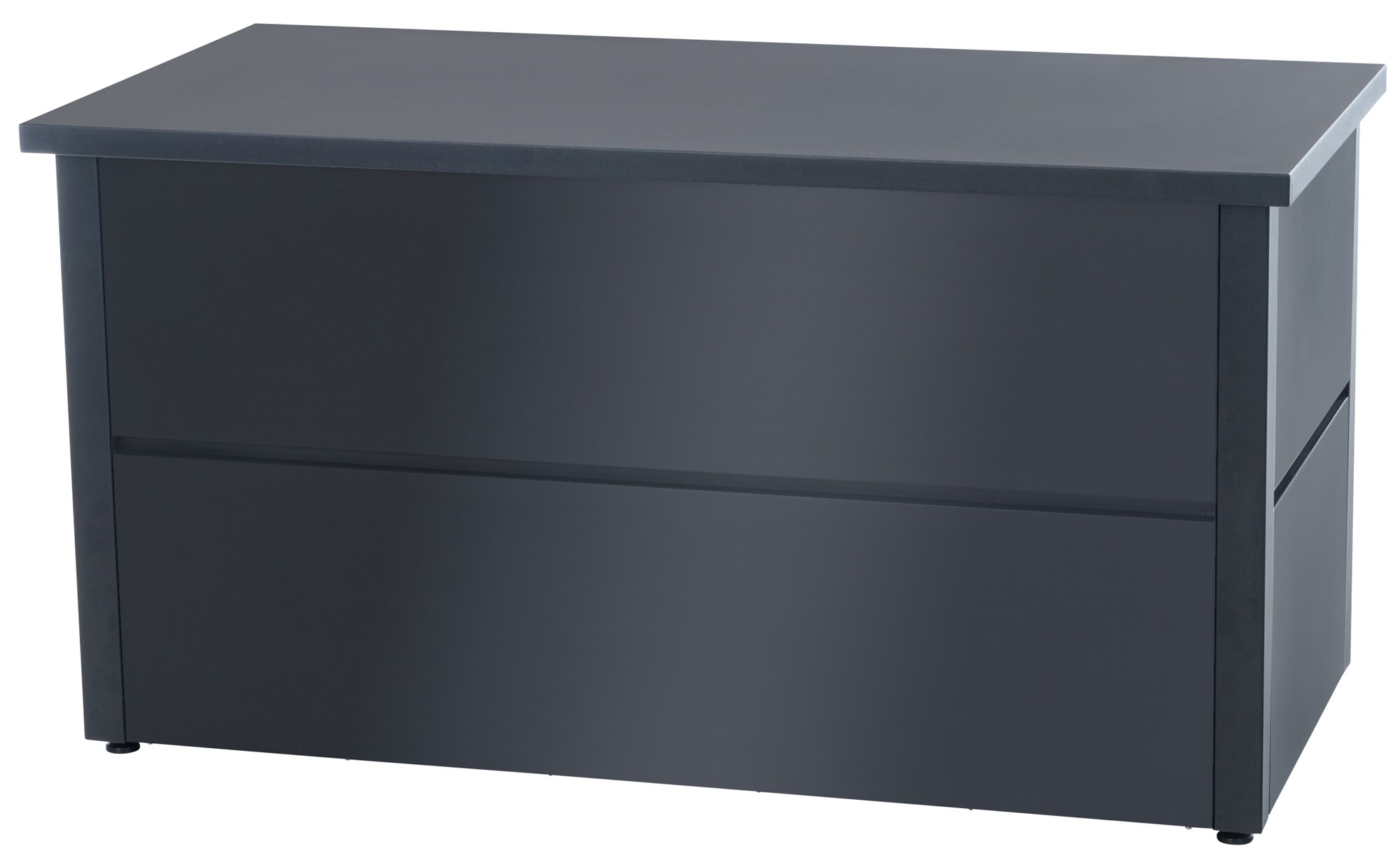 CLP Auflagenbox Abilene I Edelstahl-Gartentruhe I Modern & Ger&auml;umig I Mit Gaslift-D&auml;mpfer 