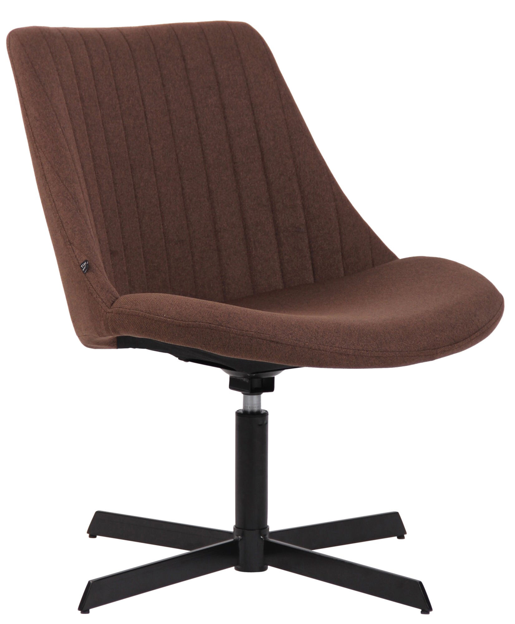 CLP Lounger Granby I 360 Grad Drehbarer Relax Sessel Mit Stoffbezug I Ergonomisches Design Mit Bodenschonern I Polsterstuhl Mit R&uuml;ckenlehne 