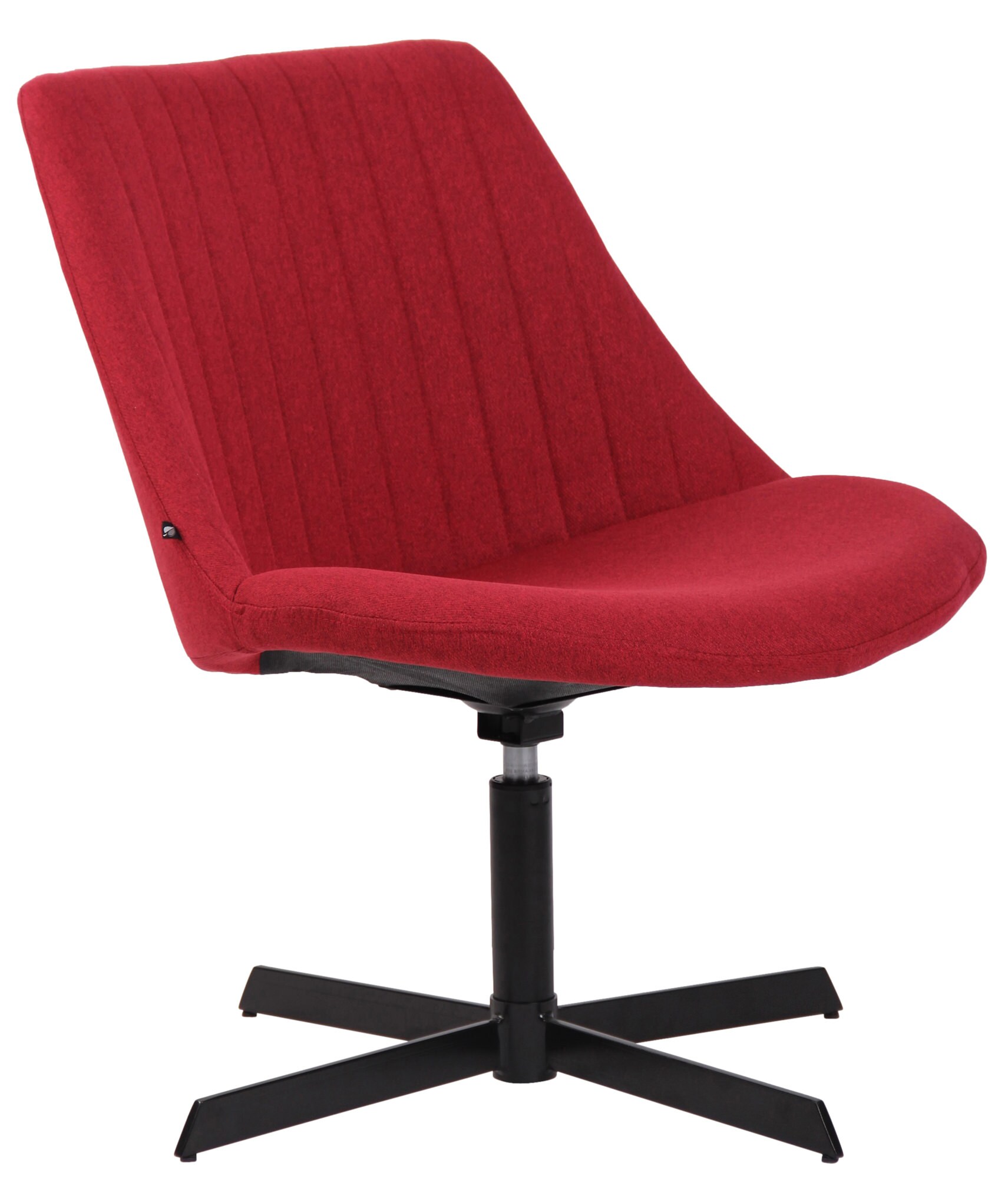 CLP Lounger Granby I 360 Grad Drehbarer Relax Sessel Mit Stoffbezug I Ergonomisches Design Mit Bodenschonern I Polsterstuhl Mit R&uuml;ckenlehne 