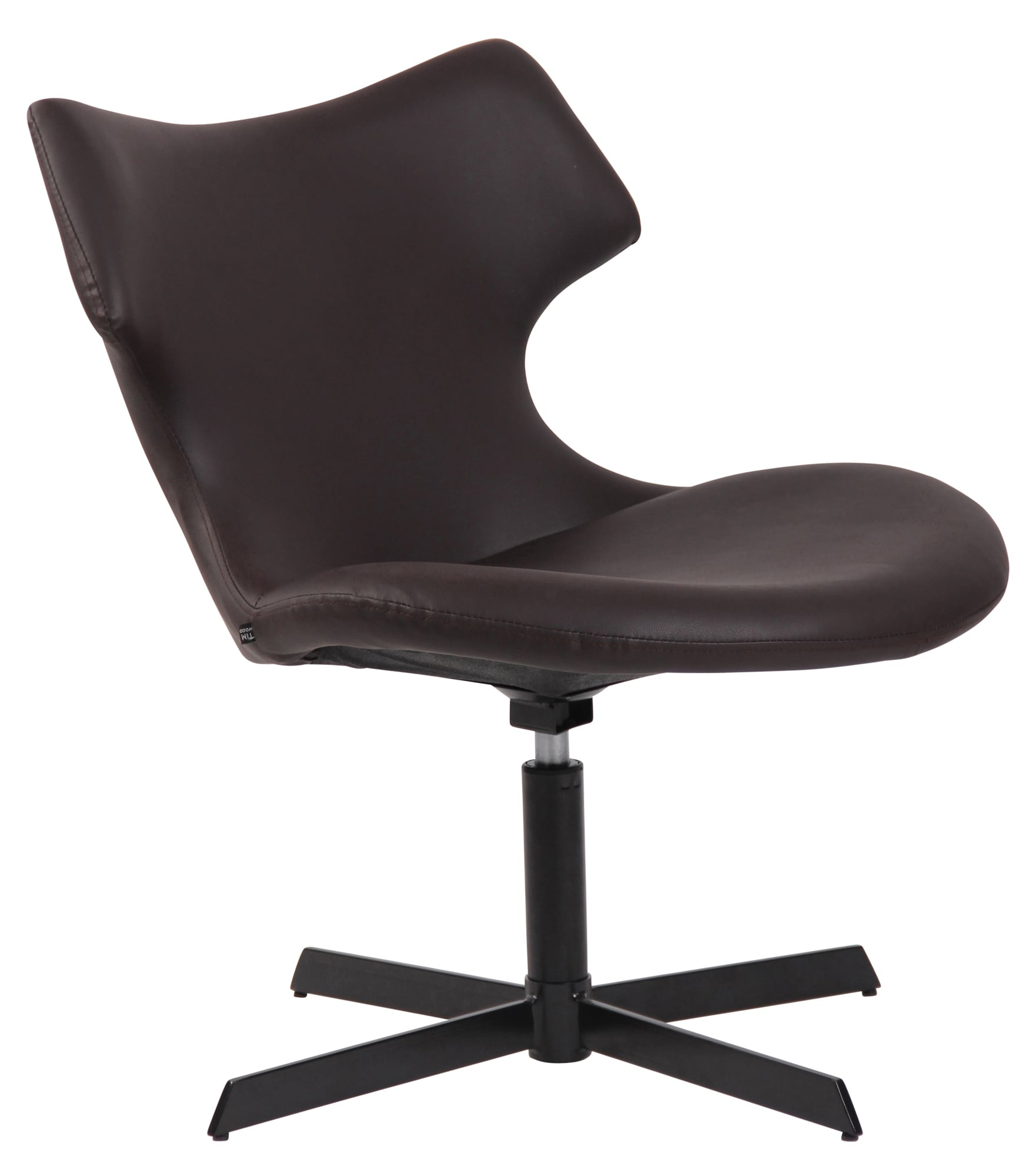 CLP Lounger Welland Kunstleder I Relaxsessel 360 Grad Drehbar Mit Gepolsterten Kunstlederbezug I Polsterstuhl Mit R&uuml;ckenlehne F&uuml;r Wohnzimmer 