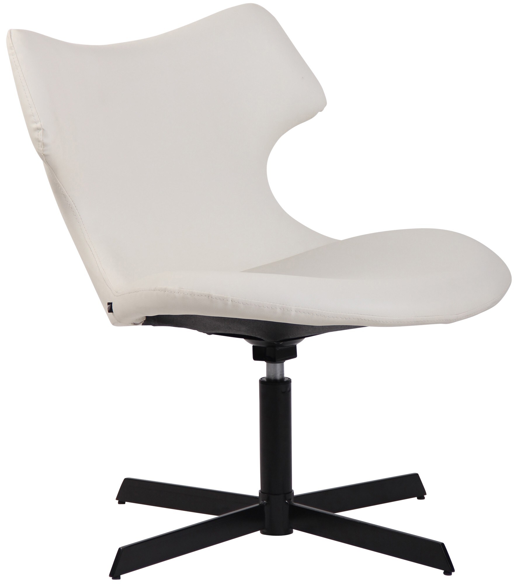 CLP Lounger Welland Kunstleder I Relaxsessel 360 Grad Drehbar Mit Gepolsterten Kunstlederbezug I Polsterstuhl Mit R&uuml;ckenlehne F&uuml;r Wohnzimmer 