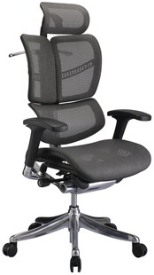 CLP Bürostuhl Norfolk Ergonomic I Ergonomischer Schreibtischstuhl I Kopfstütze 