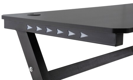 CLP Gaming-Tisch Lewiston I Schreibtisch Mit LED-Beleuchtung I Carbon-Optik  bei Marktkauf online bestellen
