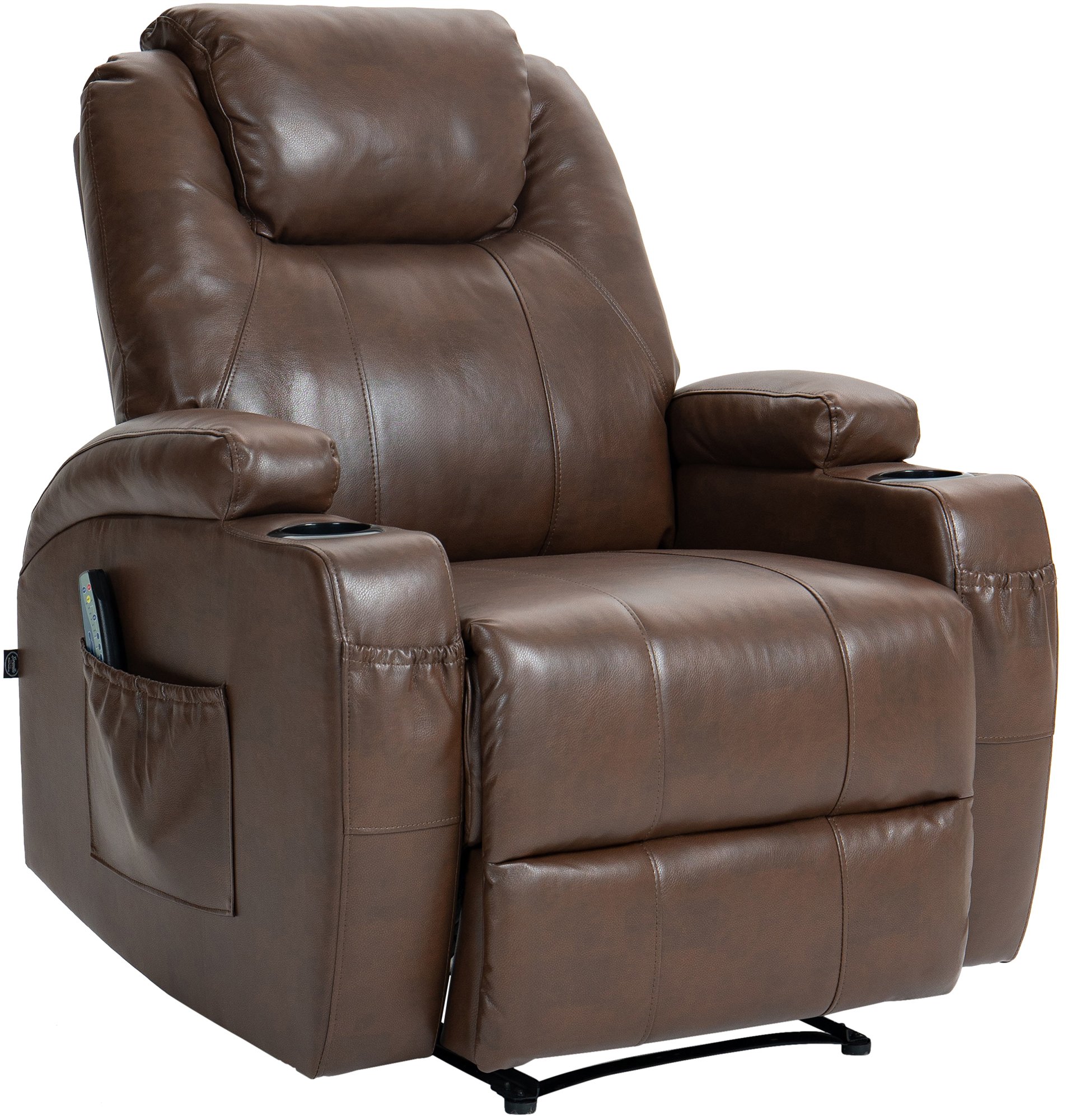 CLP Massagesessel Galena mit Liegefunktion I Relaxsessel mit W&auml;rmefunktion I Ganzk&ouml;rpermassage 