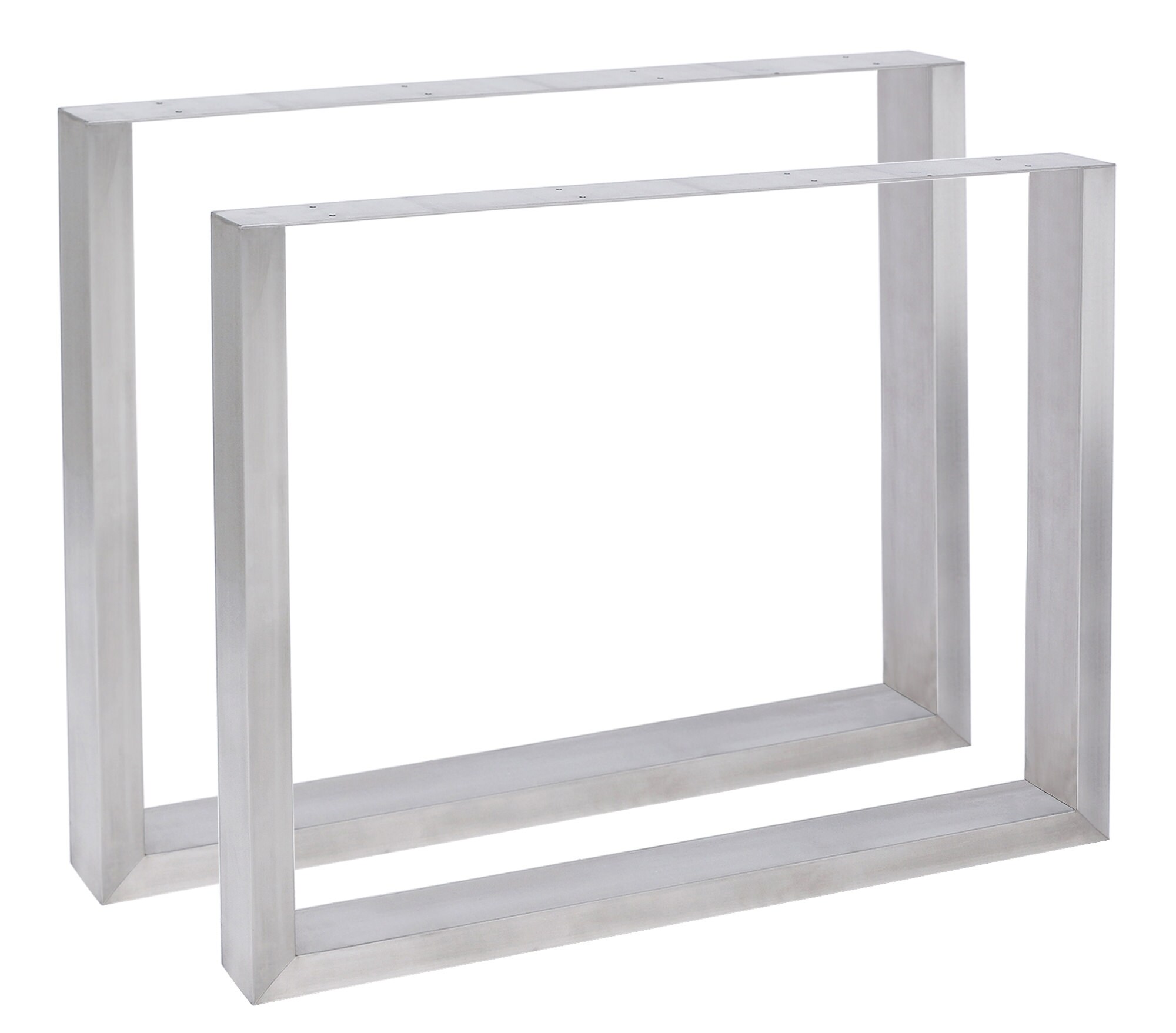 CLP 2er Set Tischbeine Velden I Tischkufen Aus Vierkantprofilen I H&ouml;he 72 cm I Pulverbeschichtetes Gestell 