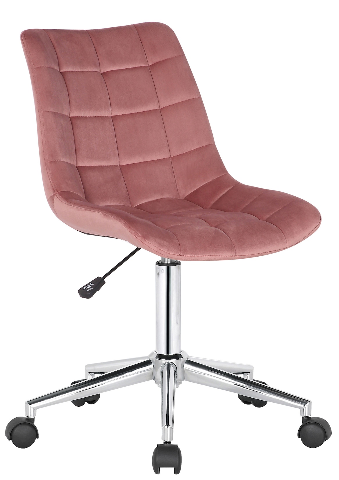 CLP - Chaise de bureau de Medford en velours rose