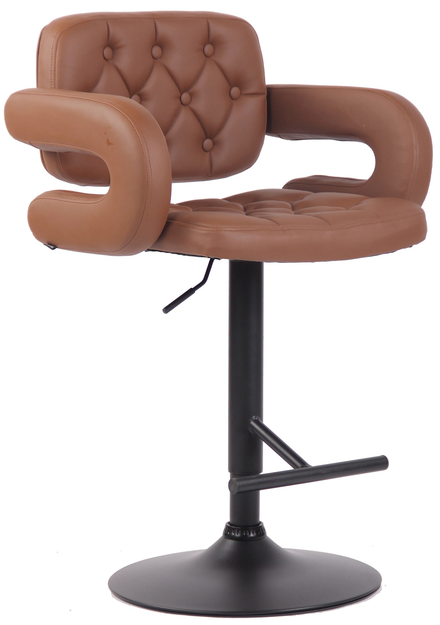 CLP Barhocker Dublin Mit Kunstleder-Bezug I H&ouml;henverstellbar 