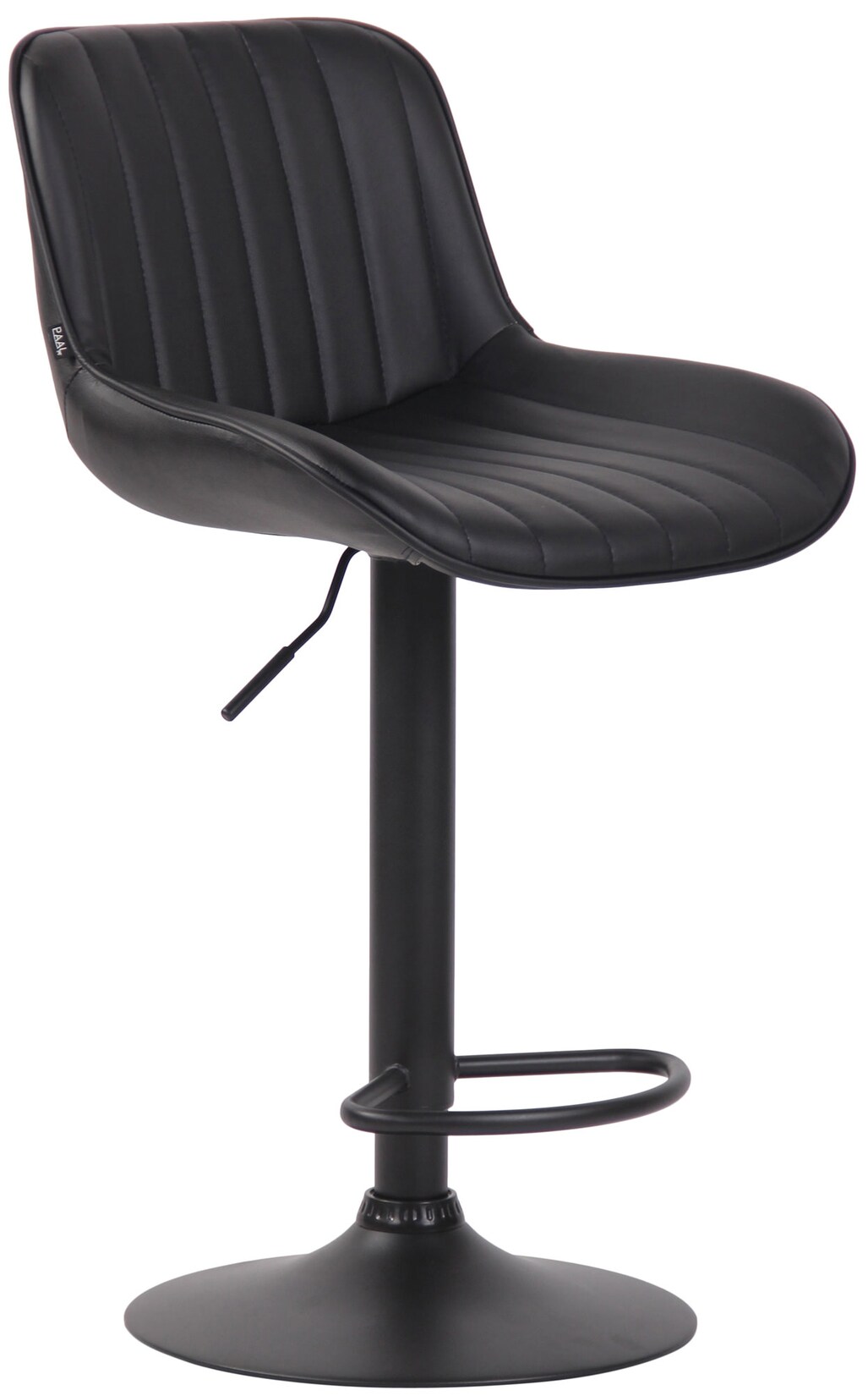 CLP Barhocker Lentini Kunstleder schwarz Farbe: schwarz, Gestell Farbe: schwarz
