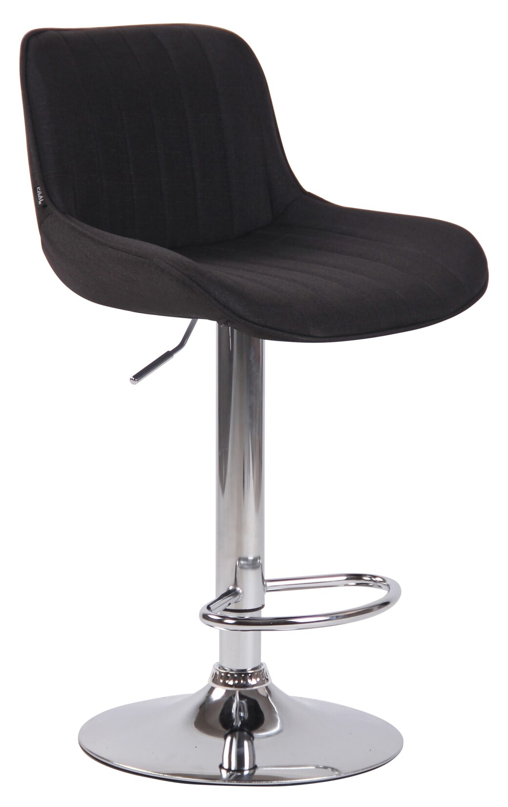 CLP Barhocker Lentini Stoff chrom Farbe: schwarz, Gestell Farbe: chrom