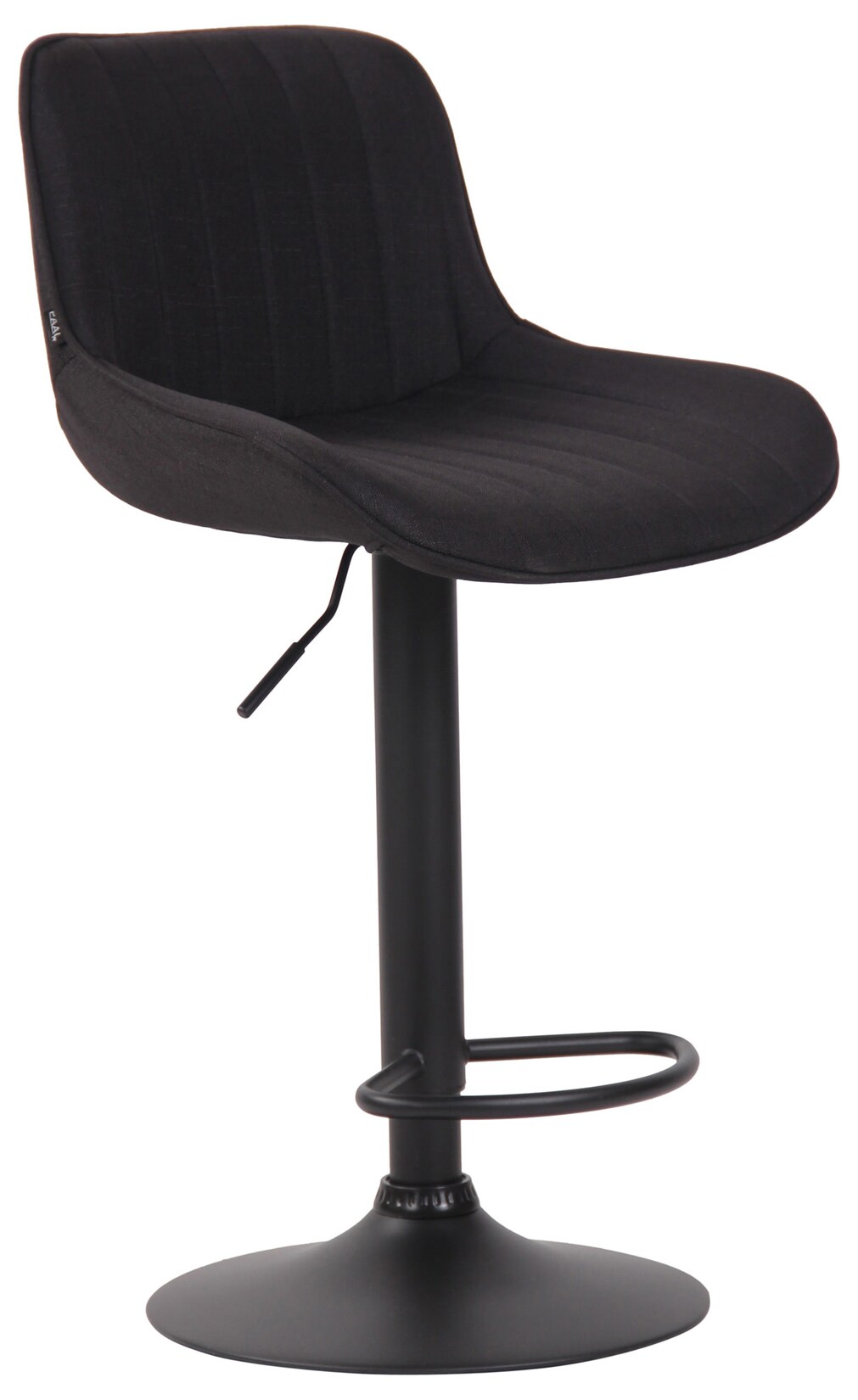 CLP Barhocker Lentini Stoff schwarz Farbe: schwarz, Gestell Farbe: schwarz
