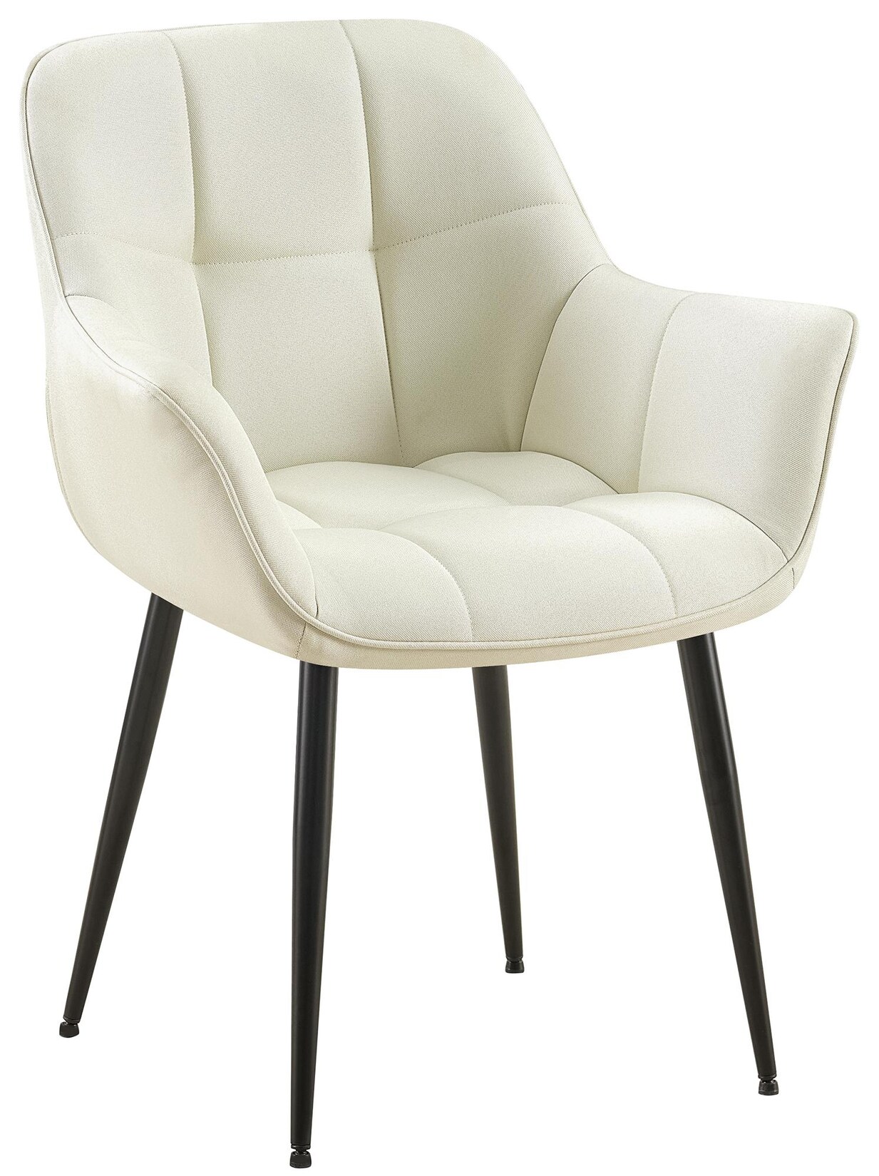 CLP Esszimmerstuhl Roseville Stoff Farbe: creme, Material: Stoff