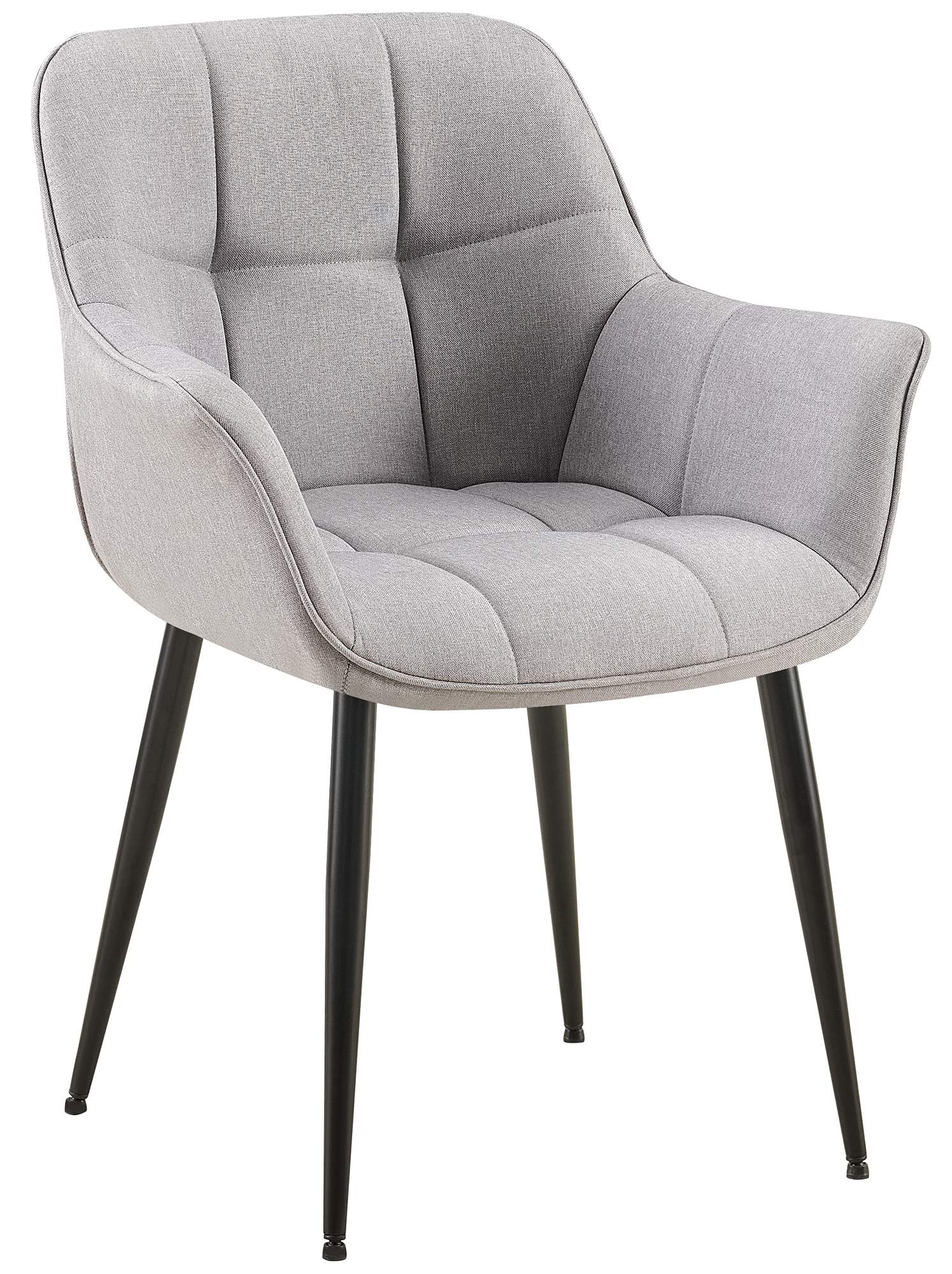 CLP Esszimmerstuhl Roseville I Moderner Stuhl mit Armlehne und gepolsterter R&uuml;ckenlehne I Polsterstuhl bis 150 kg belastbar und ergonomisch 