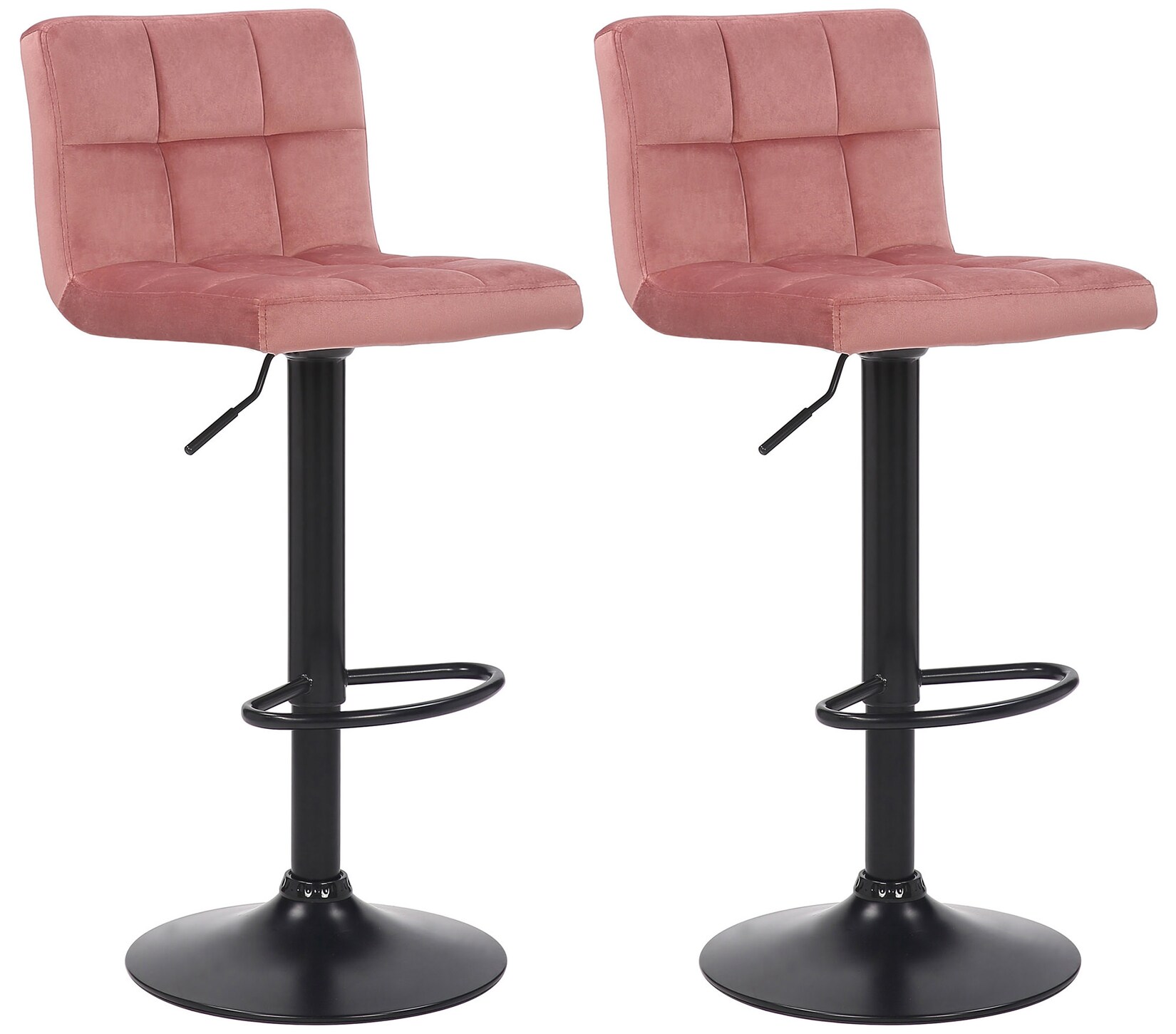 CLP 2er Set Barhocker Feni Samt Farbe: pink