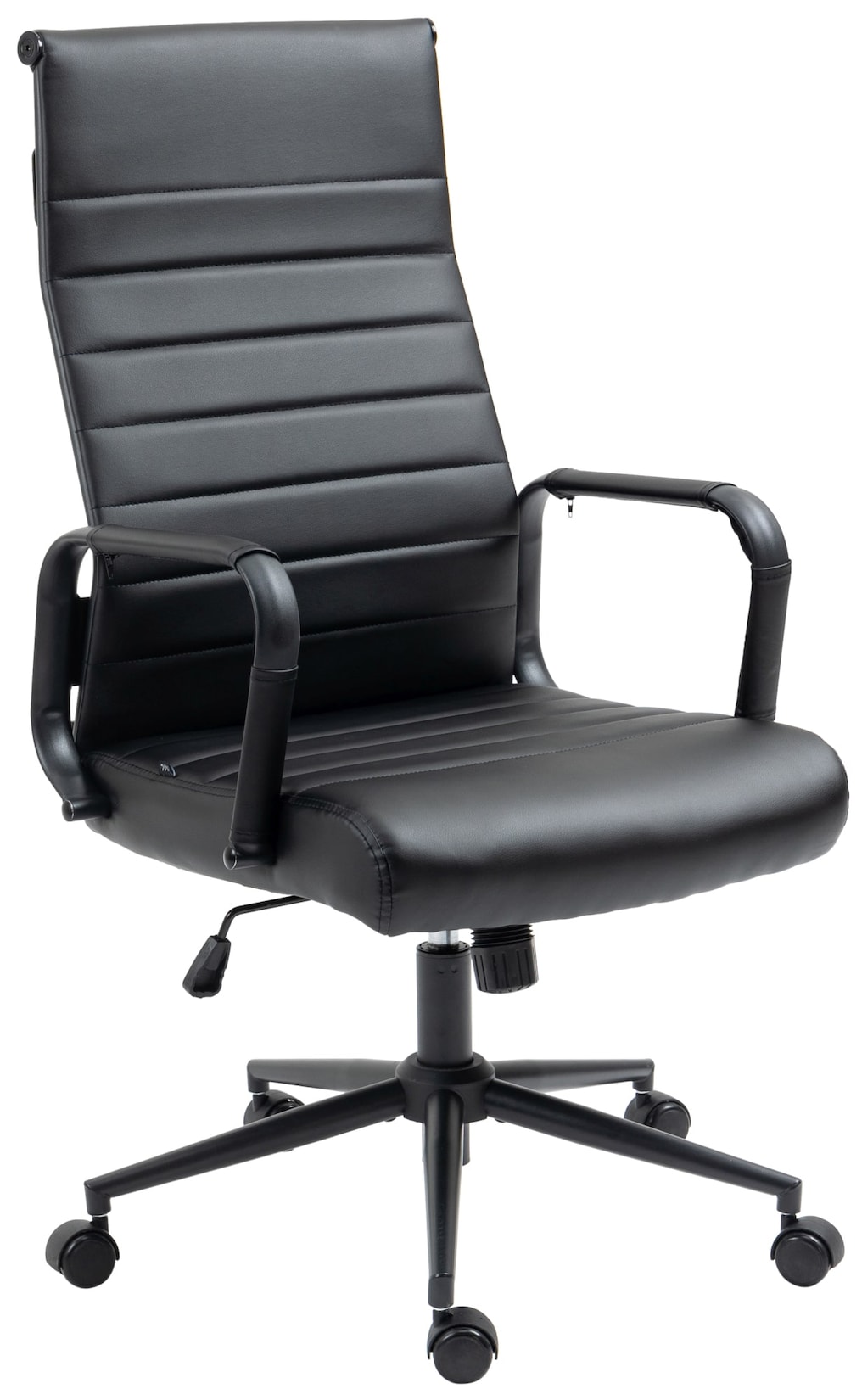 Fauteuil de bureau Kolumbus similicuir Noir / Noir