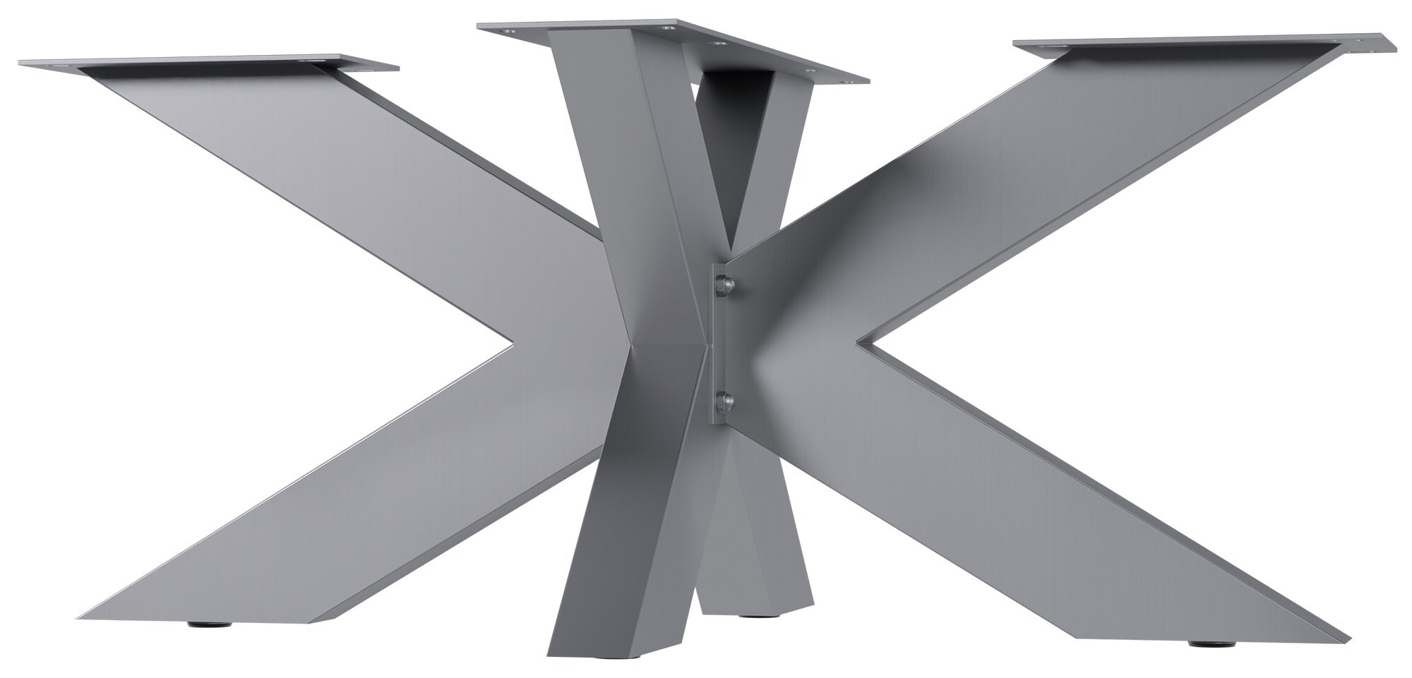 CLP Tischbeine Duncan I Tischgestell f&uuml;r DIY-Projekte I Tischkufen aus Edelstahl in Sternform I Vierkantprofile 