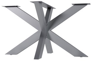 CLP Tischbeine Duncan I Tischgestell für DIY-Projekte I Tischkufen aus Edelstahl in Sternform I Vierkantprofile 