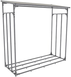 CLP Kaminholzunterstand Ruston Aluminium I Kaminholzregal Anthrazit I Holzlager Aus Aluminium I Feuerholzregal Für Außen 