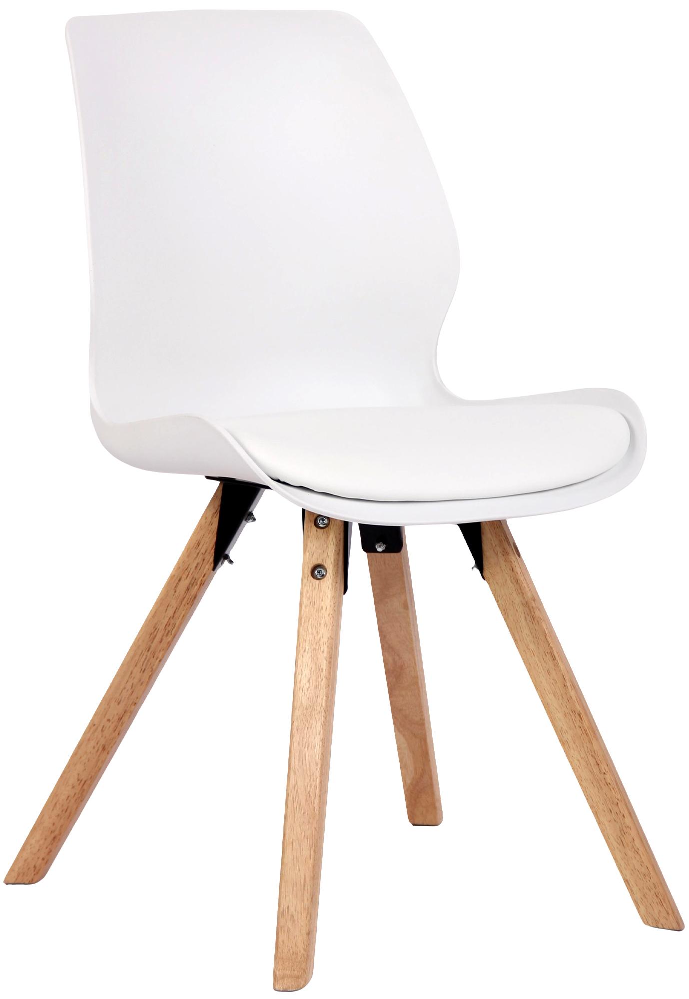 CLP Esszimmerstuhl gepolstert Luna, Moderner K&uuml;chenstuhl mit R&uuml;ckenlehne, bis 136 kg belastbar, geeignet f&uuml;r K&uuml;che und Wohnzimmer 