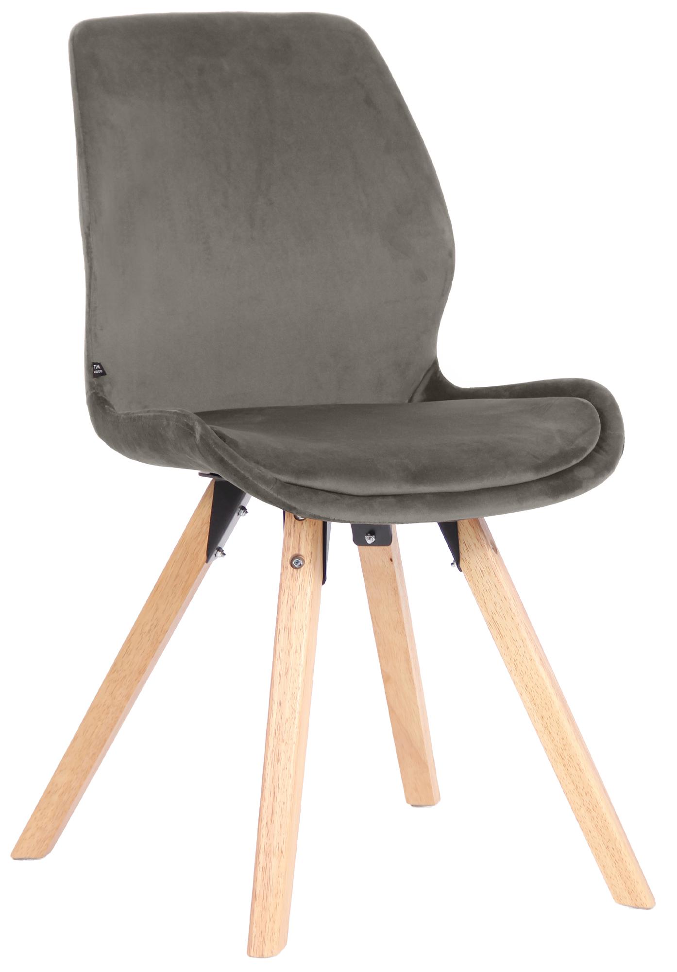 CLP Esszimmerstuhl gepolstert Luna, Moderner K&uuml;chenstuhl mit R&uuml;ckenlehne, bis 136 kg belastbar, geeignet f&uuml;r K&uuml;che und Wohnzimmer 