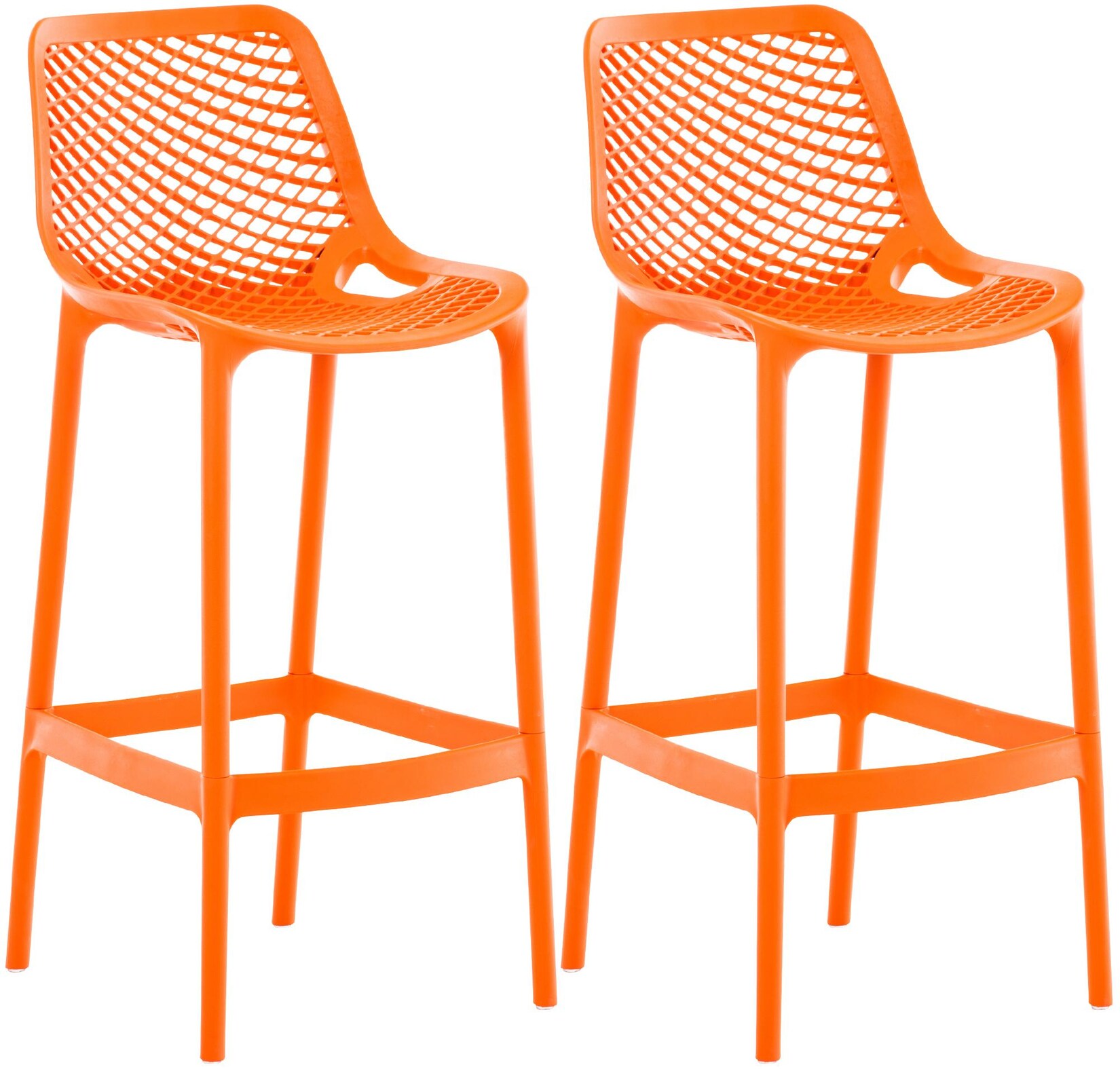 CLP 2er Set Barhocker Air Farbe: orange