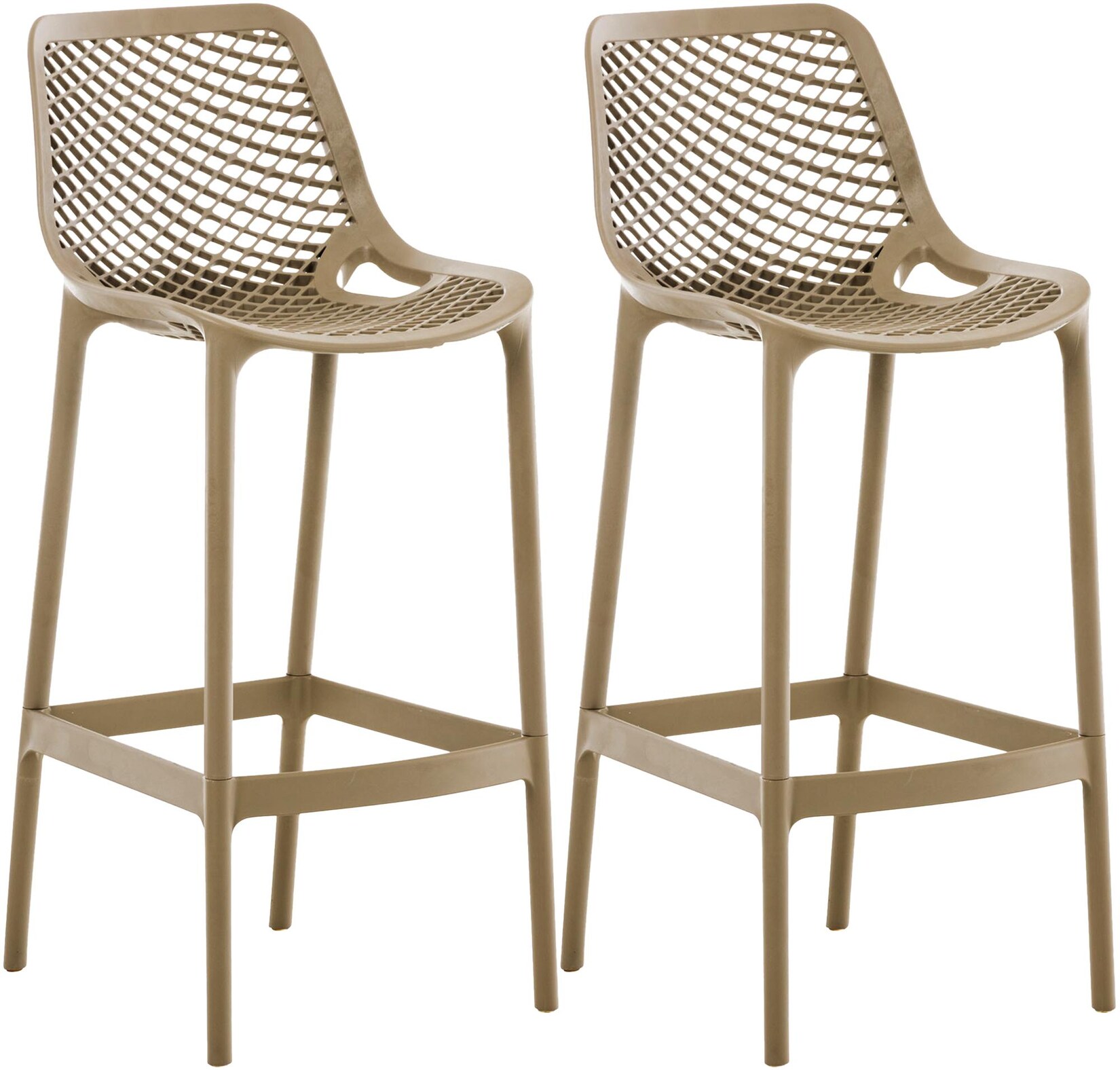 CLP 2er Set Barhocker Air Farbe: schlamm